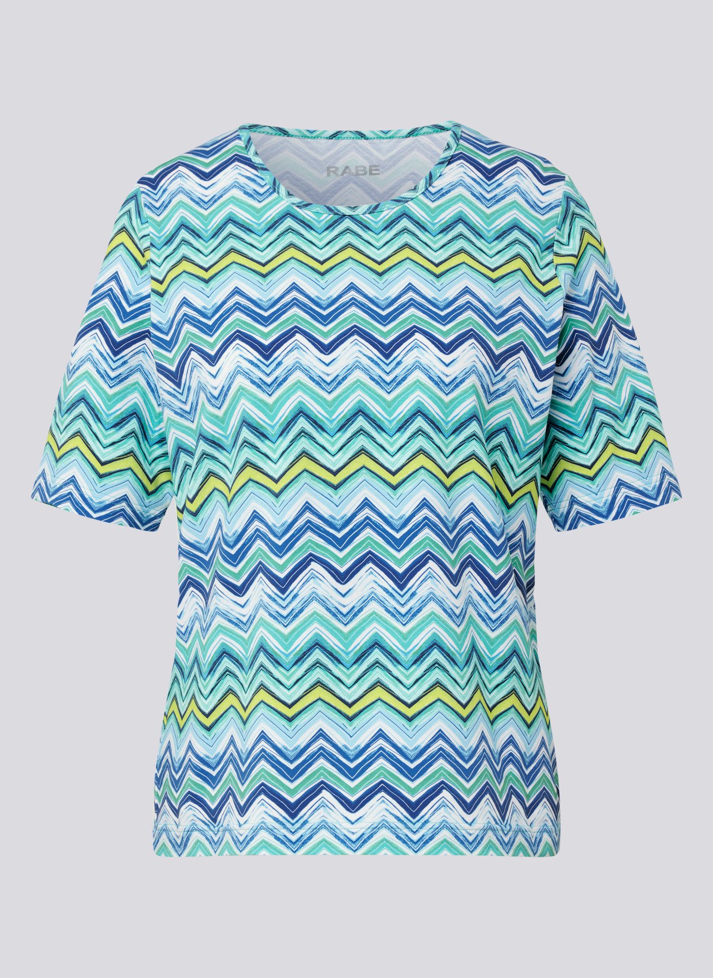 Rabe Shirt met ronde hals halfarm, met grafische patronen