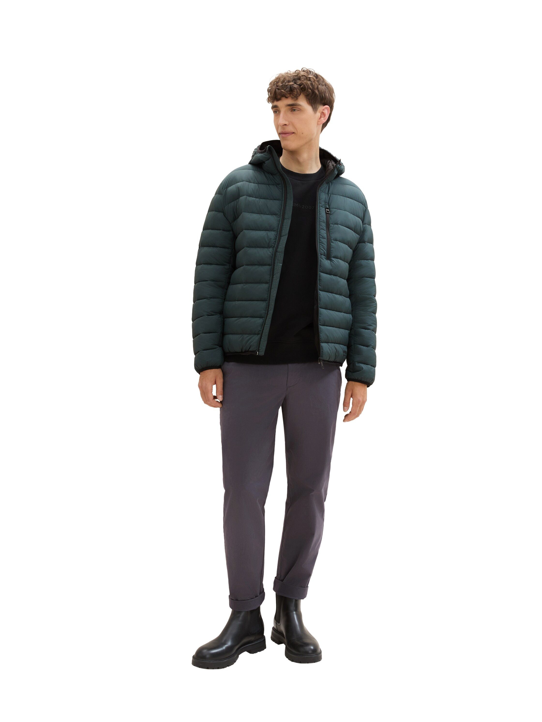 Tom Tailor Denim Gewatteerde jas met een capuchon