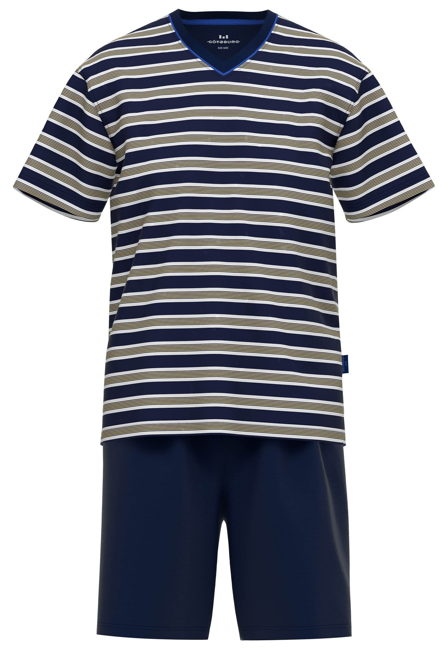 GÖTZBURG Shortama Waterford met v-hals ontwerp (2-delig)