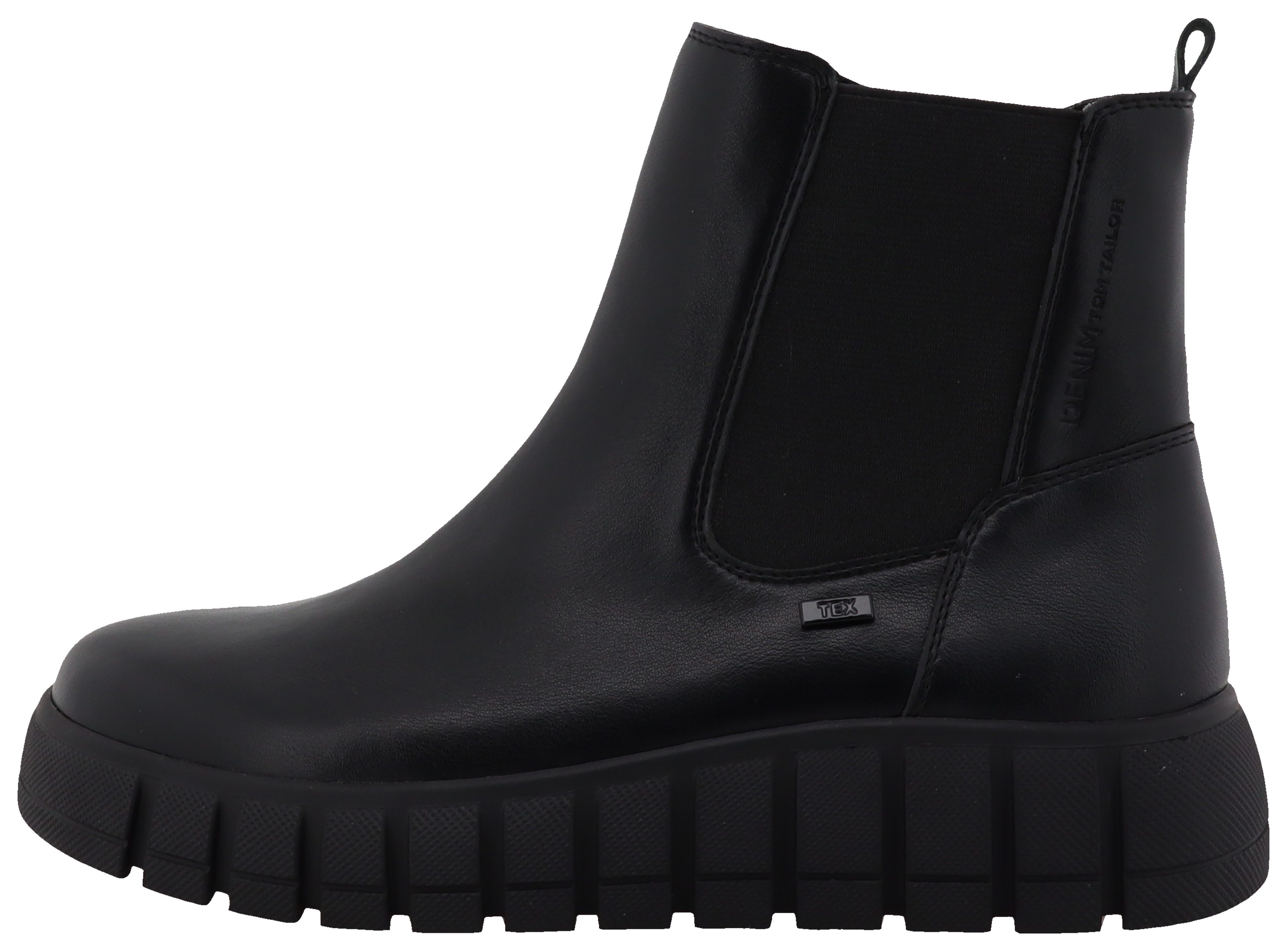 Tom Tailor Chelsea-boots plateau wedge enkellaars met praktische ritssluiting