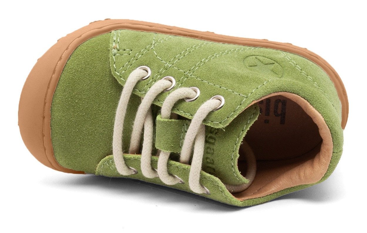 Bisgaard Babyschoentjes Barefoot hale l Breedte: normaal , veterschoen, blote voeten schoen met lwg leer, maat sjabloon te downloaden