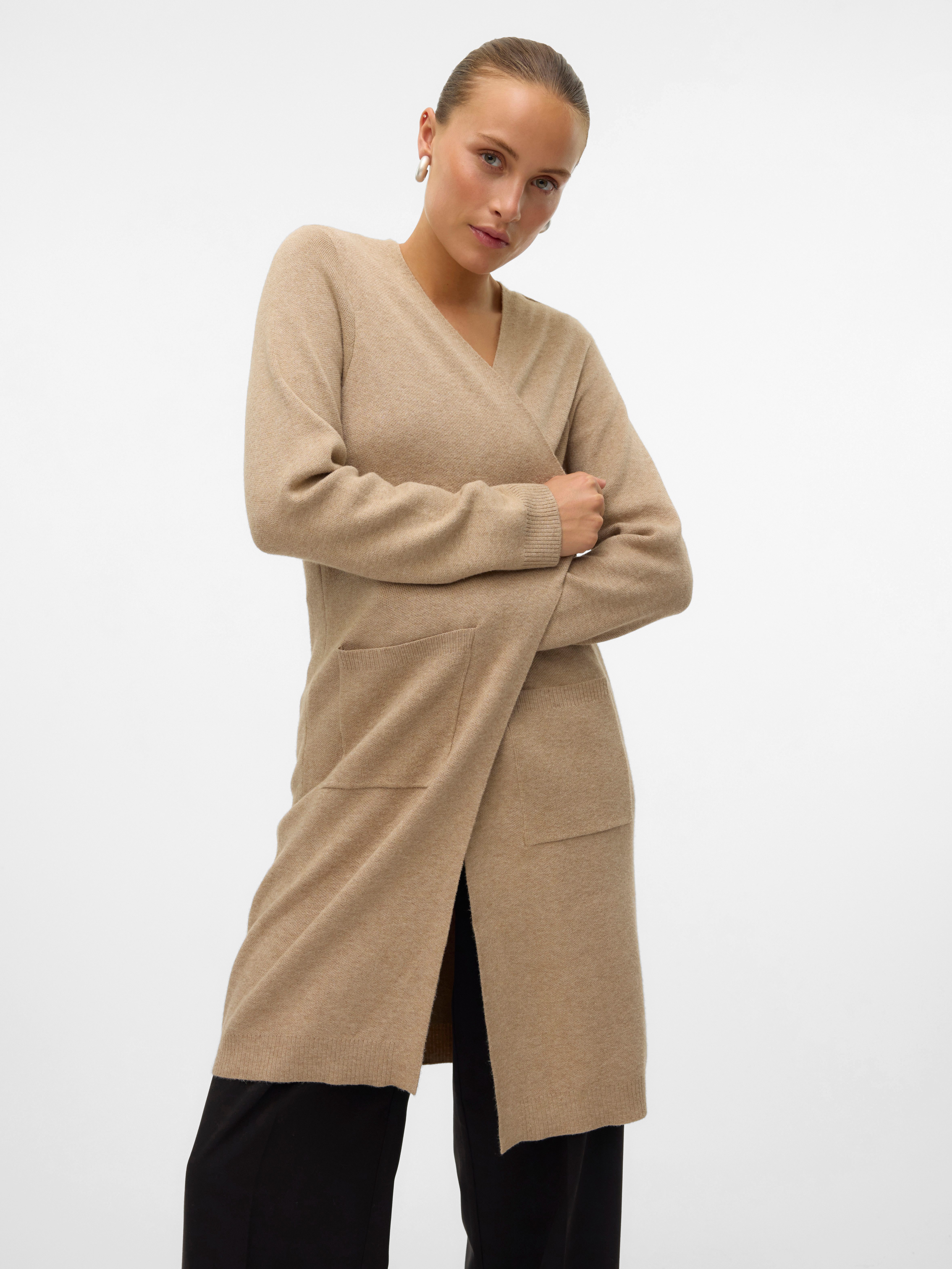Vero Moda Lang vest VMSABA LS POCKET COATIGAN GA NOOS