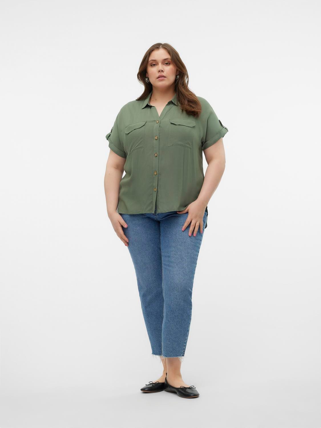 Vero Moda Curve Blouse met korte mouwen