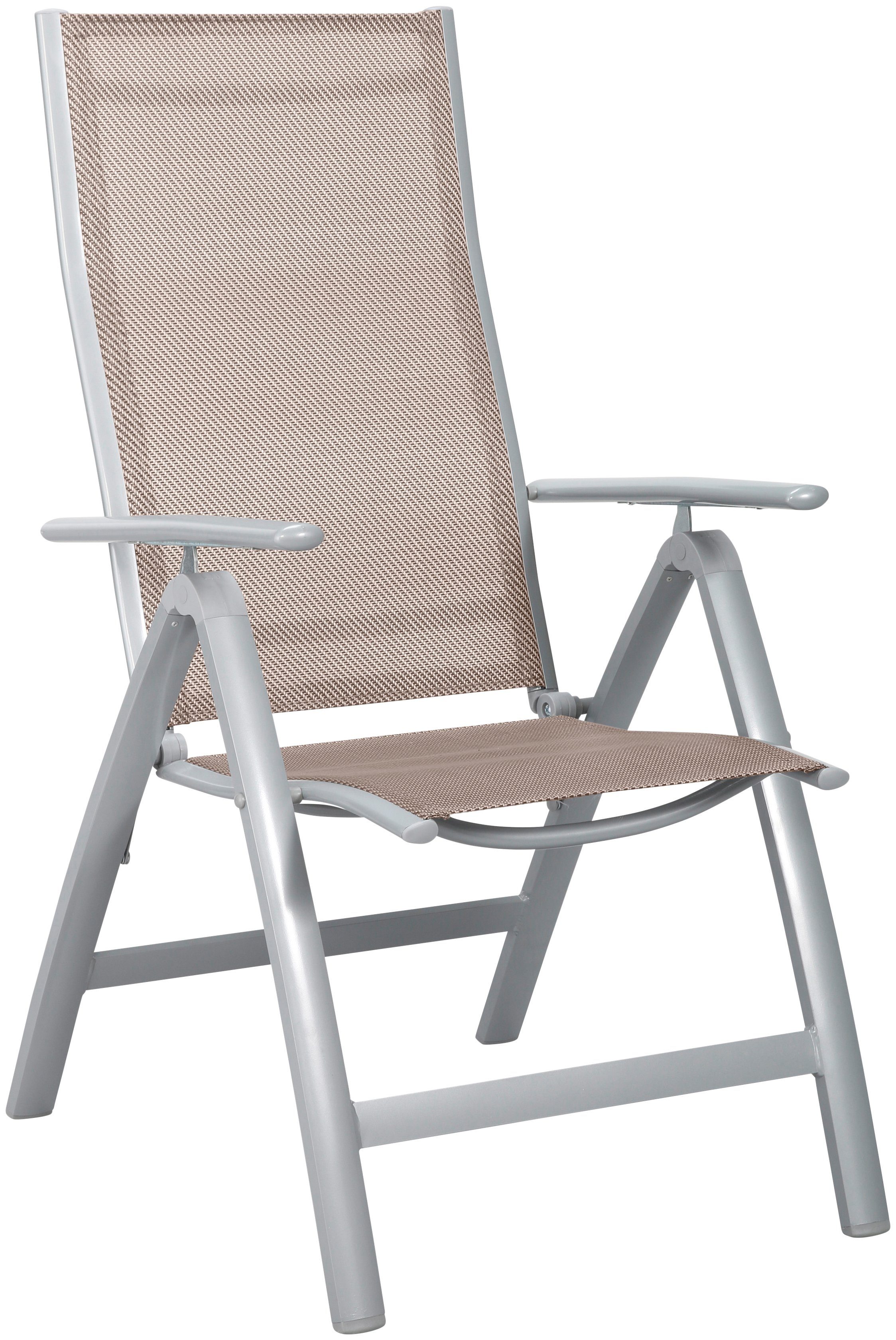 MERXX Tuinmeubelset Amalfi 8 stoelen met hoge rugleuning, tafel 100x180