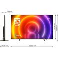 philips led-tv 55pus8106-12, 139 cm - 55 ", 4k ultra hd, android tv | smart-tv, ambilight langs 3 randen zilver