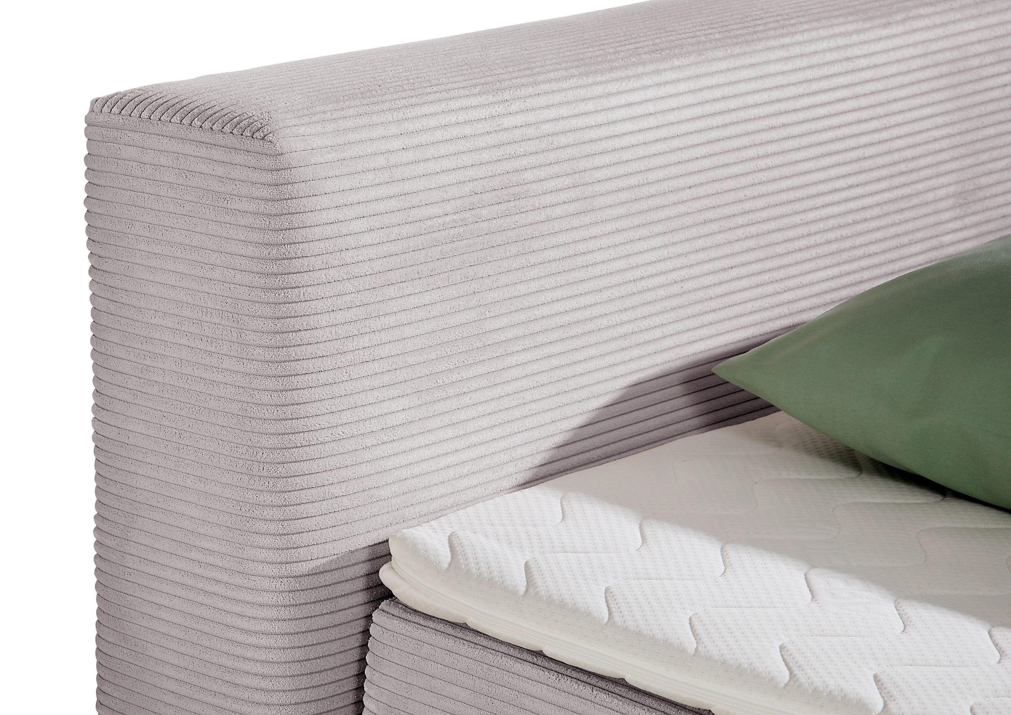 andas Boxspring Åby In cord bekleding, optioneel met en zonder matras verkrijgbaar