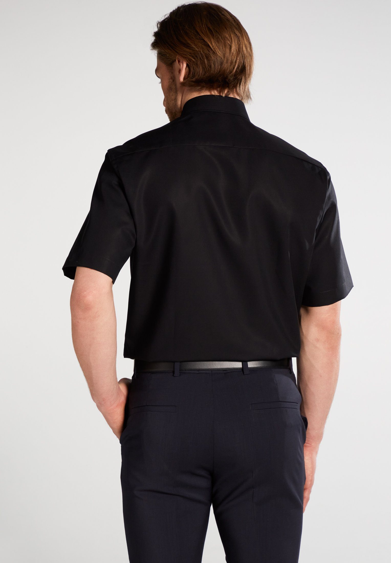 Eterna Overhemd met korte mouwen Comfort fit NON IRON (strijkvrij)
