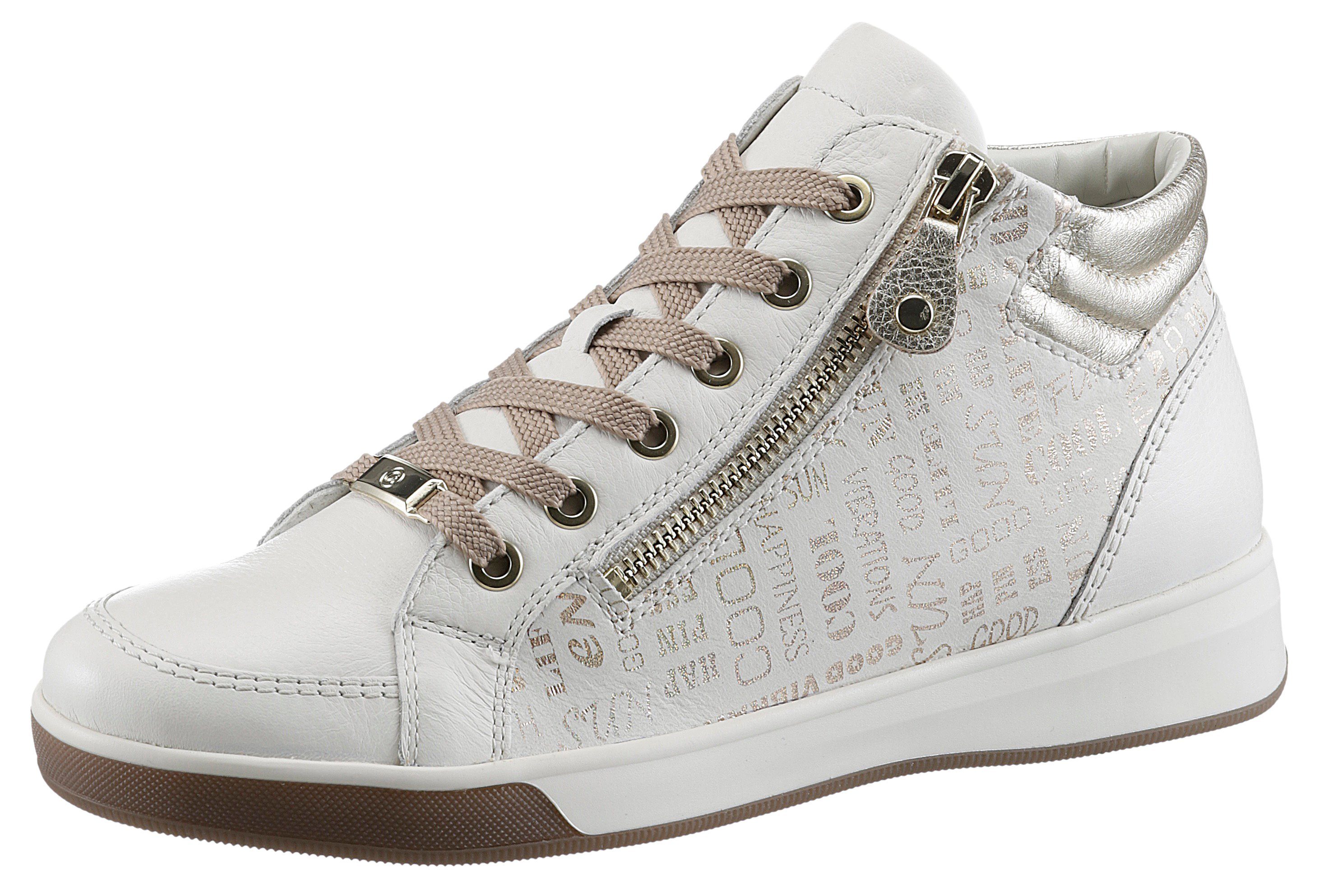 Ara Veterschoenen Rome sleehak, high top-sneaker, vrijetijdsschoen met rits