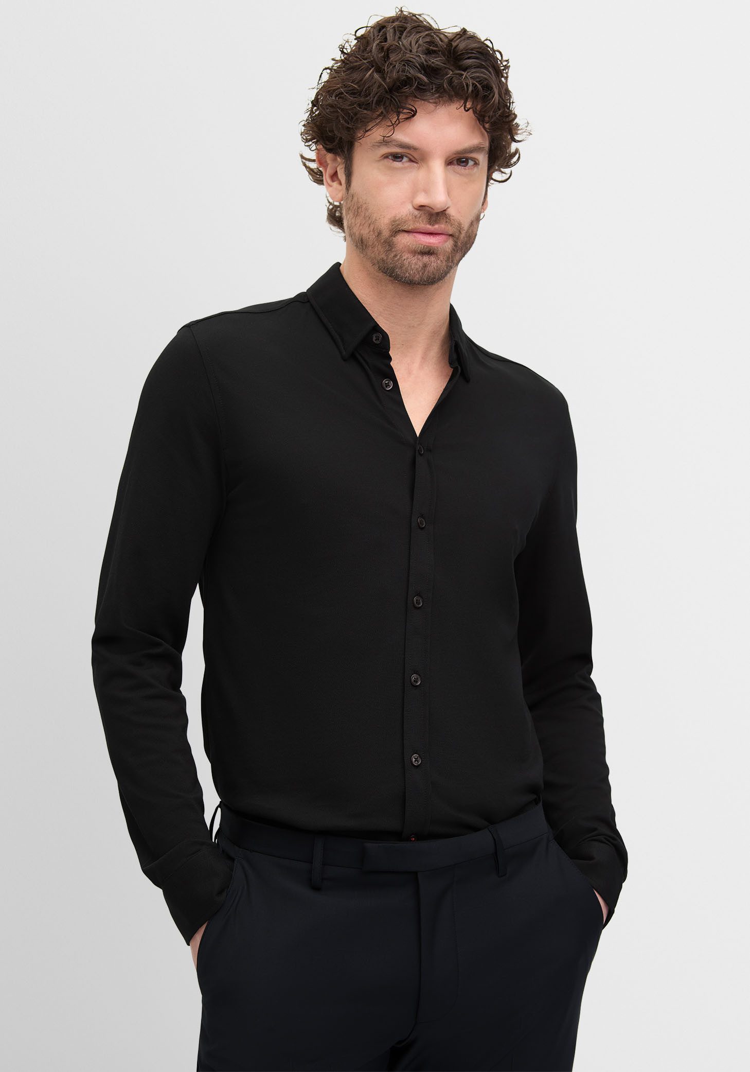 Cinque Businessoverhemd CIRONI in stretch piquet kwaliteit