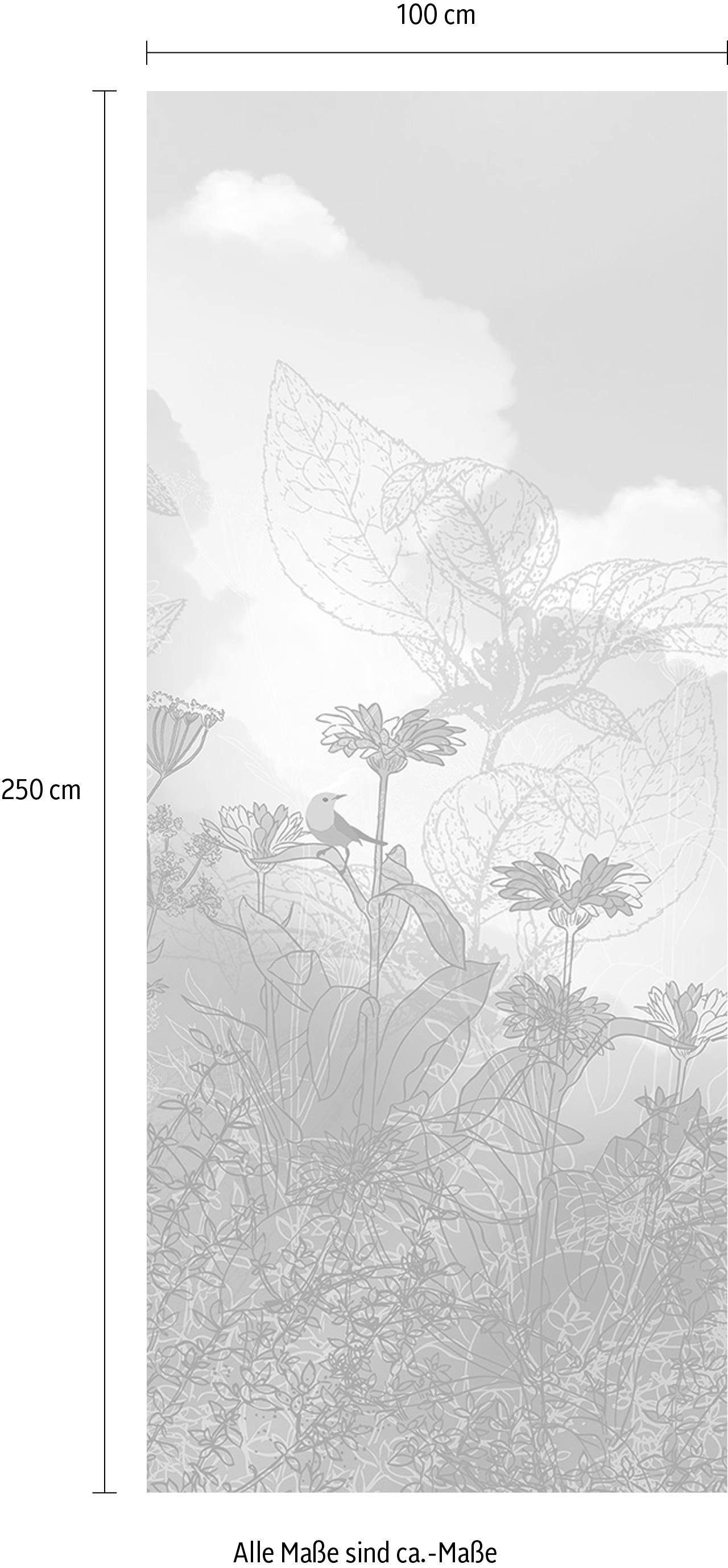 Komar Vliesbehang Digitale print vlies - Blue Sky Panel - Afmeting 100 x 250 cm (1 stuk)