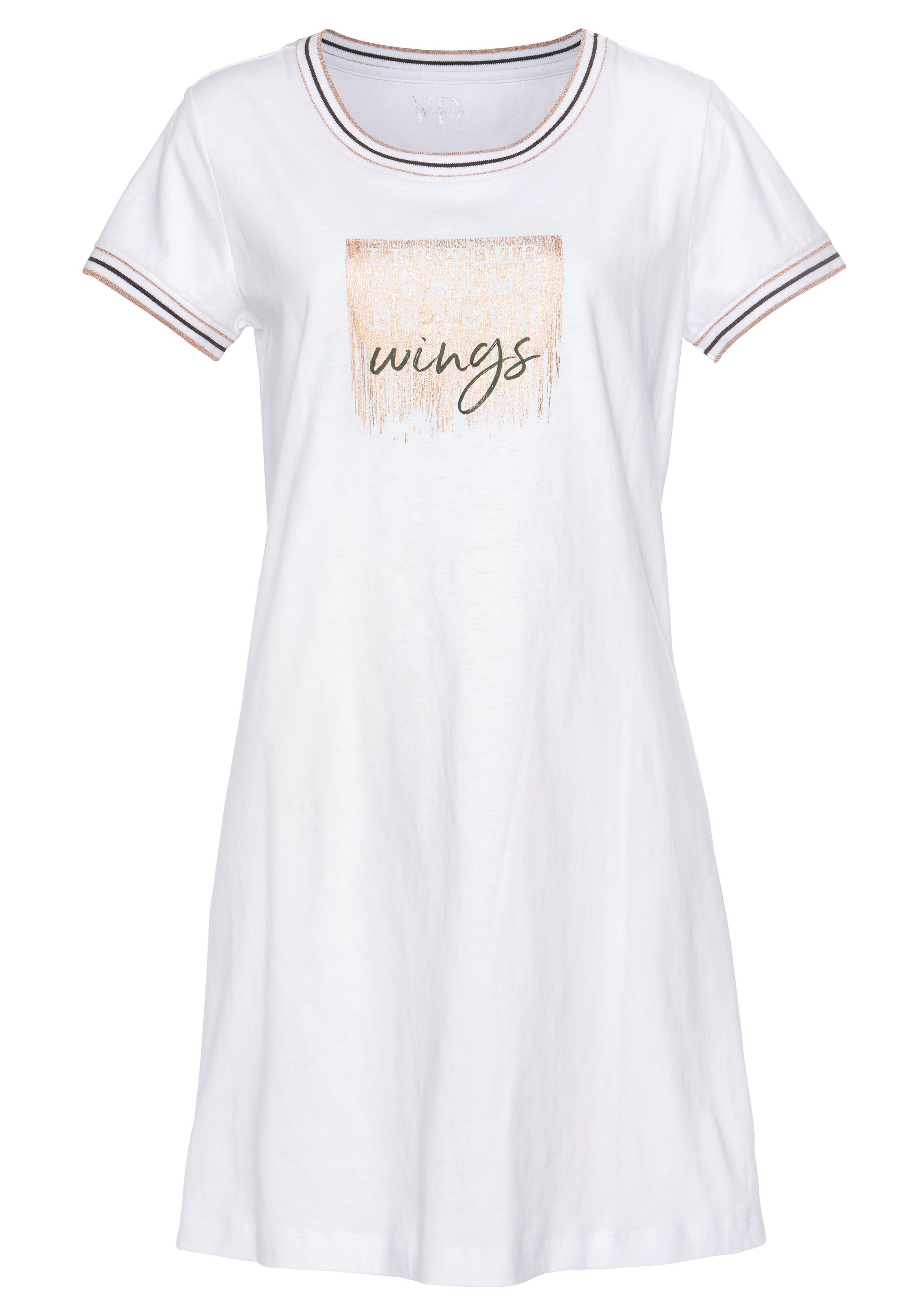 Vivance Dreams Nachthemd met statement-print