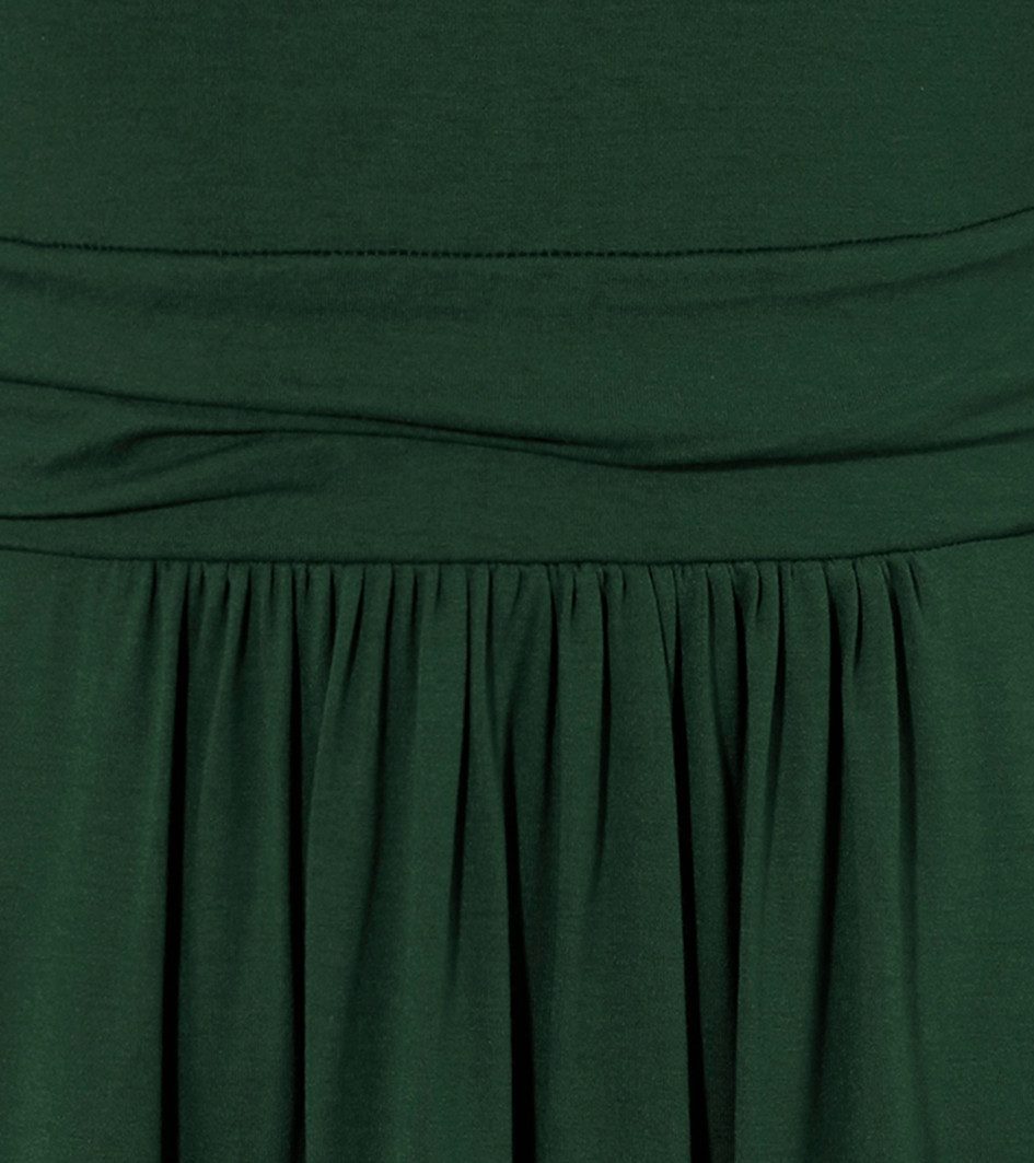 Aniston SELECTED Jerseyjurk met gerimpelde tailleband, effen
