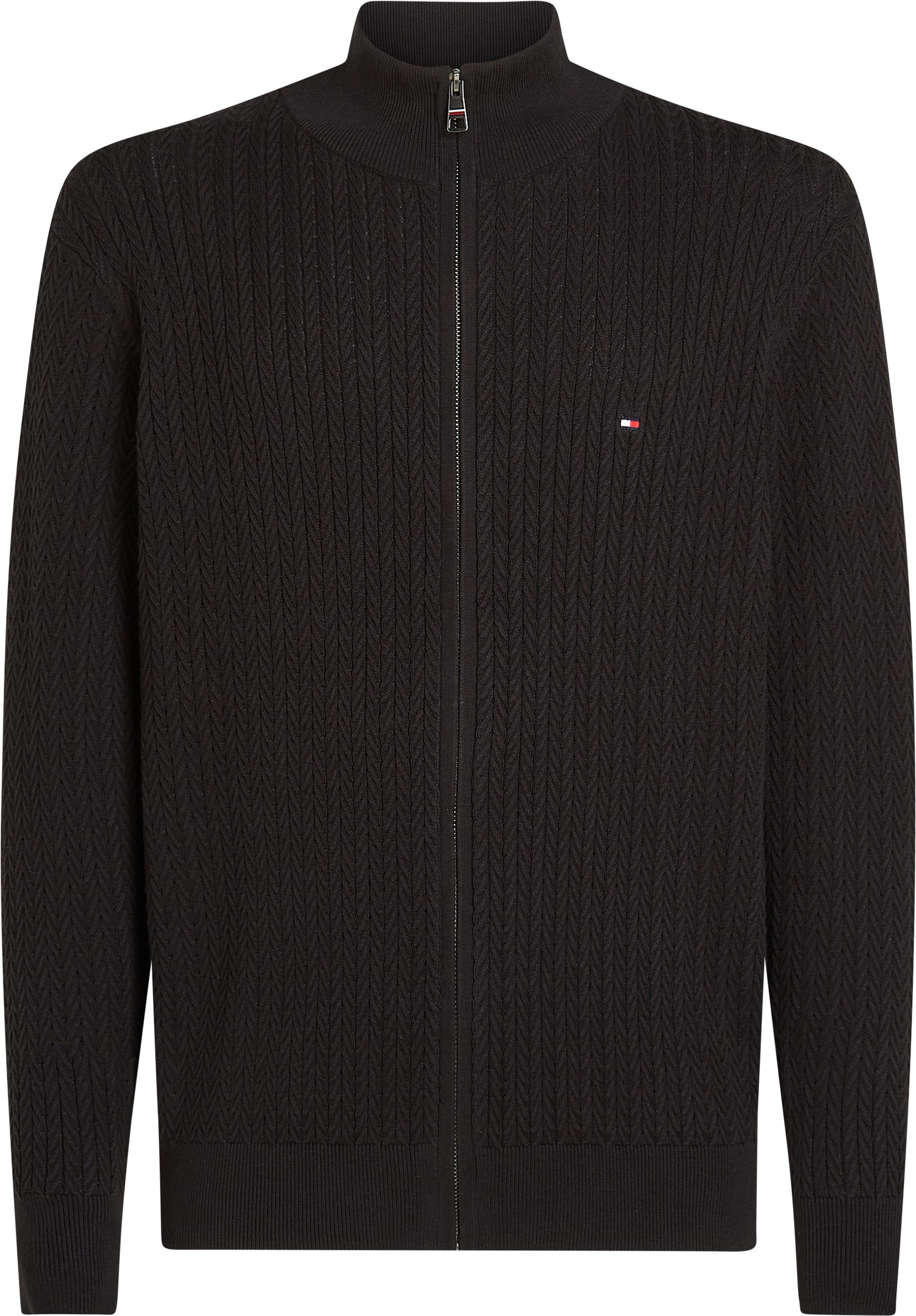 Tommy Hilfiger Vest HERRINGBONE STRUCTURE ZIP THRU