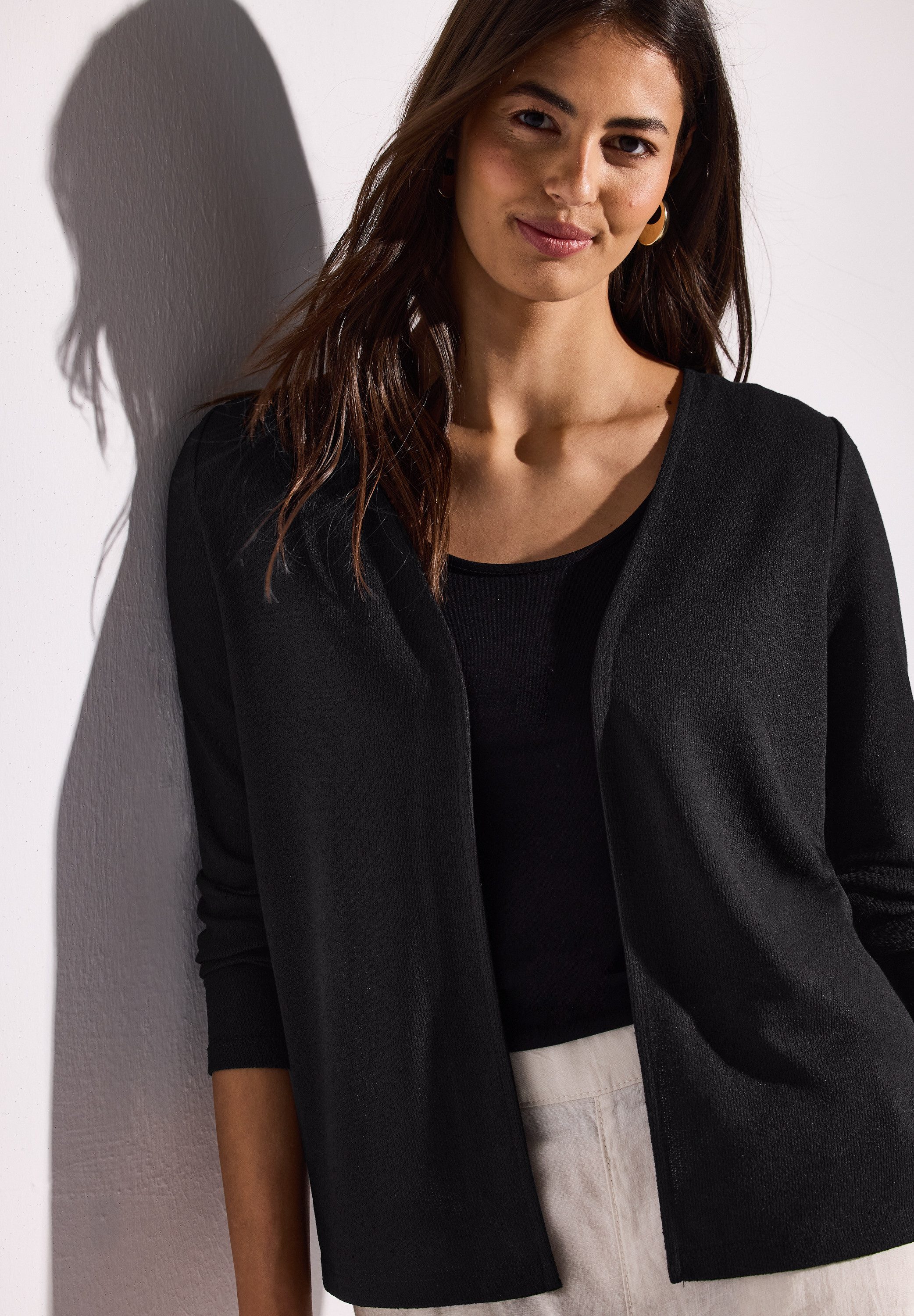 STREET ONE Shirtjasje Nette in brei-look