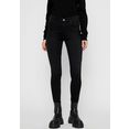 pieces skinny fit jeans pcdelly black washed zwart