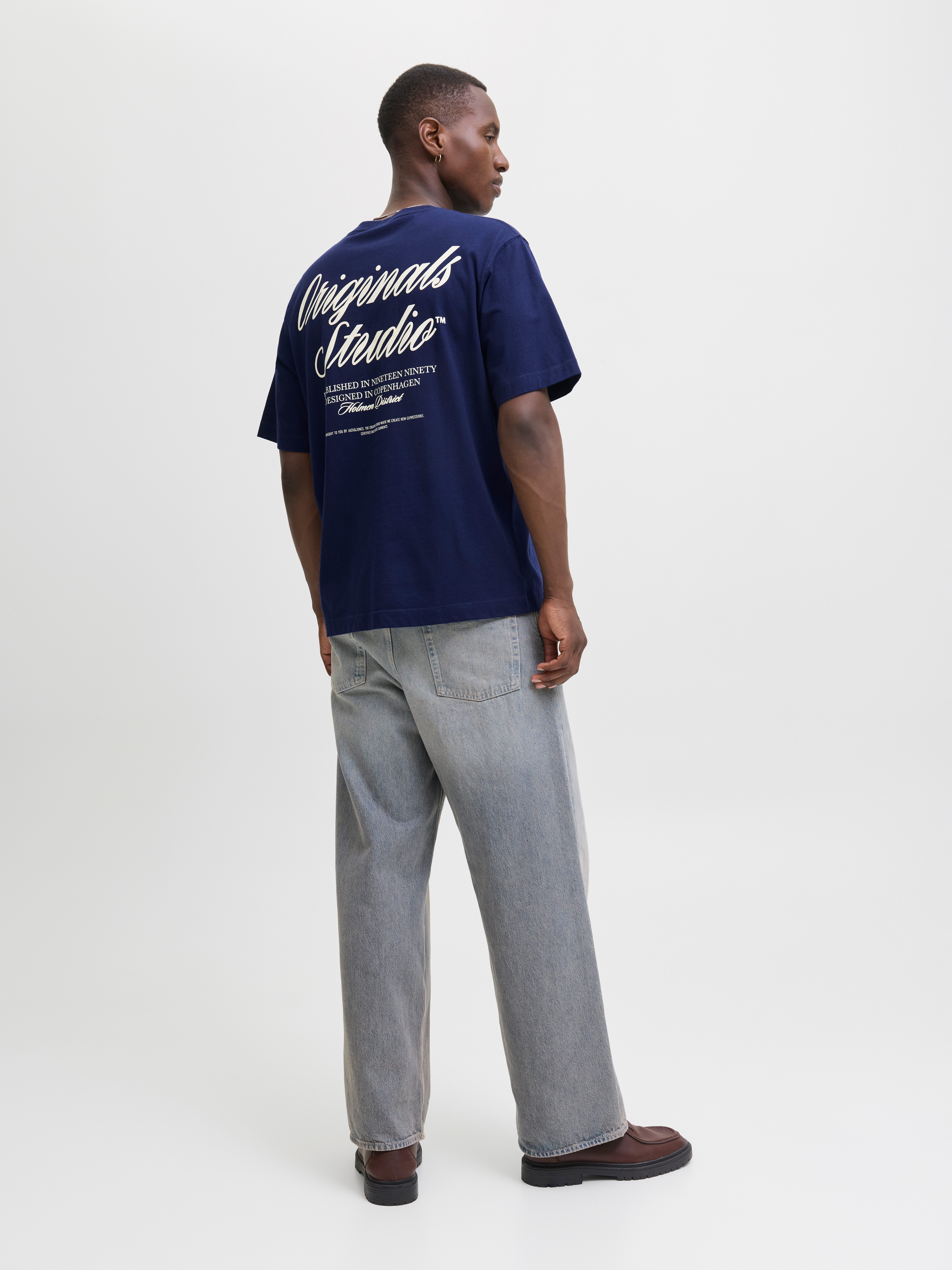 Jack & Jones Shirt met korte mouwen JORNORREBRO TYPO TEE SS CREW NECK NOOS