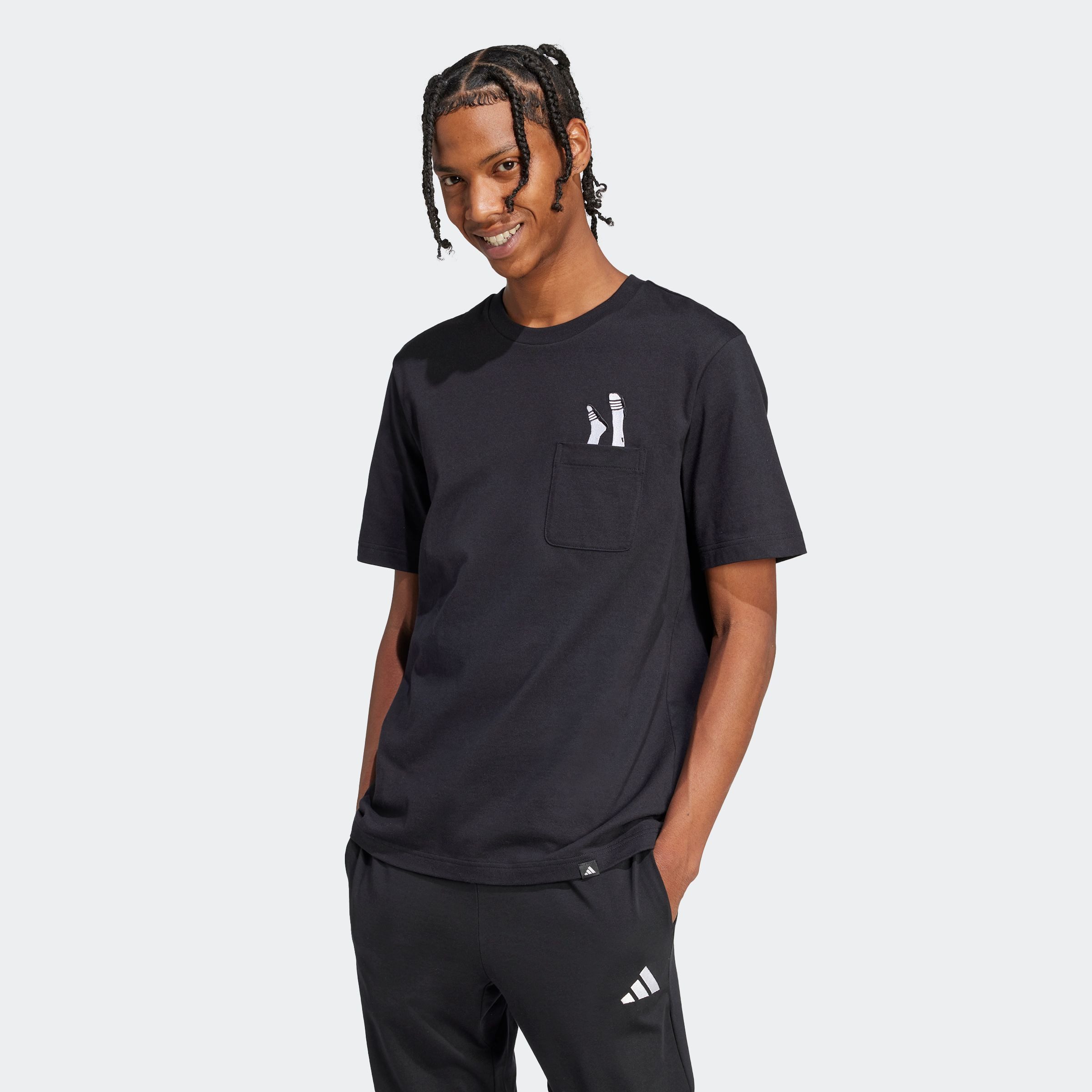 adidas Sportswear T-shirt M L SLIDE PKT T