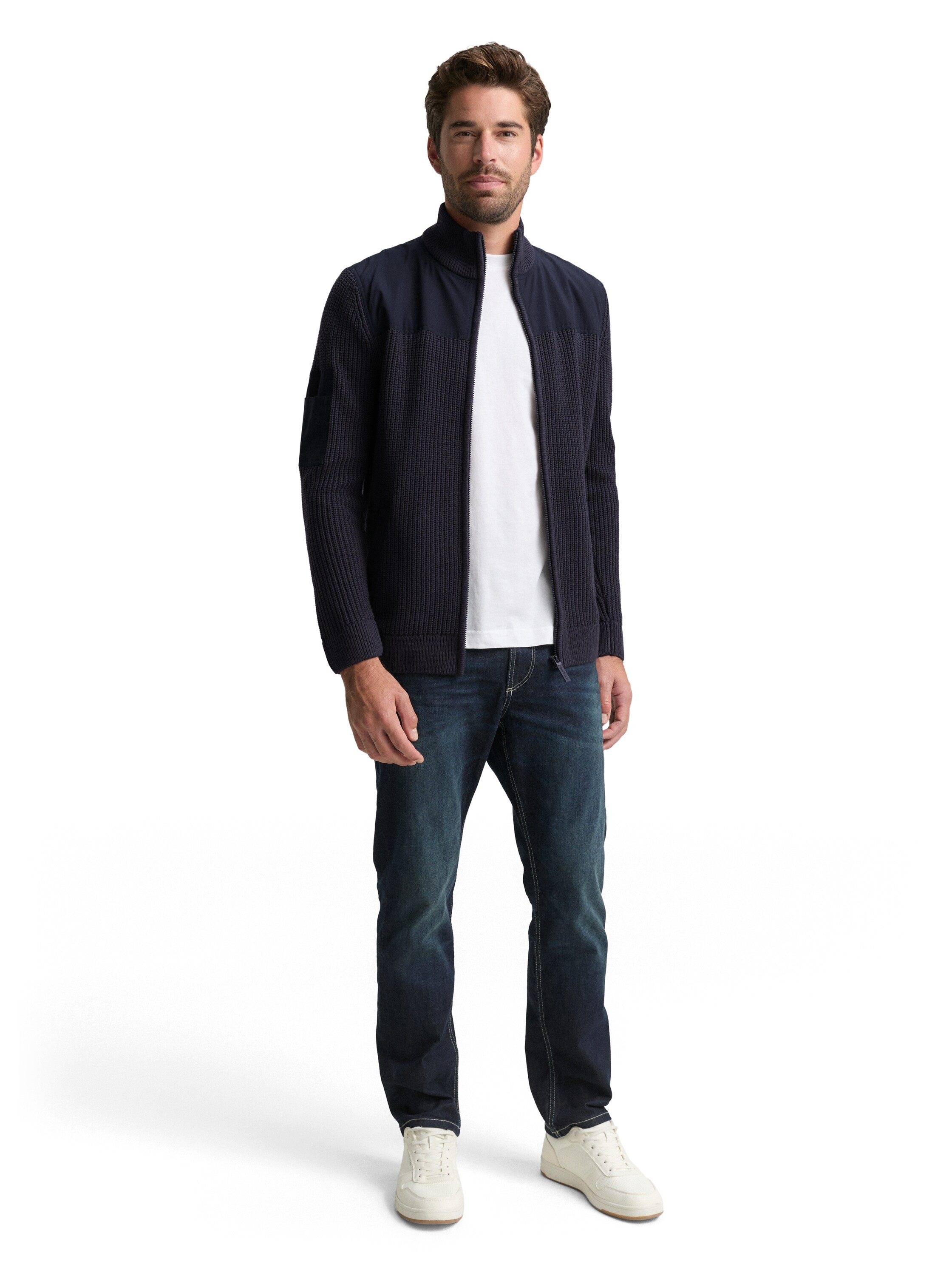 Tom Tailor Vest met geborduurd logo