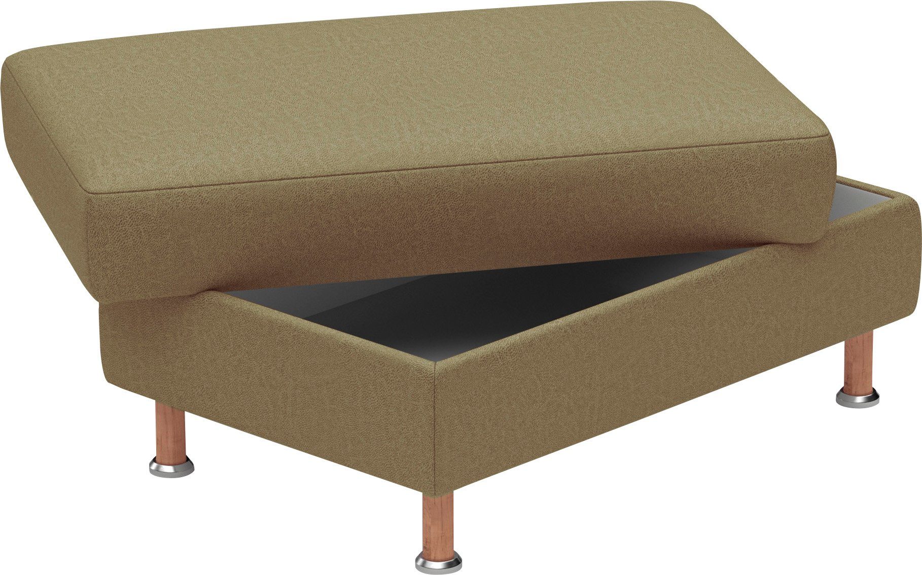 Home affaire Hocker Calypso Houten poten met metalen plaat