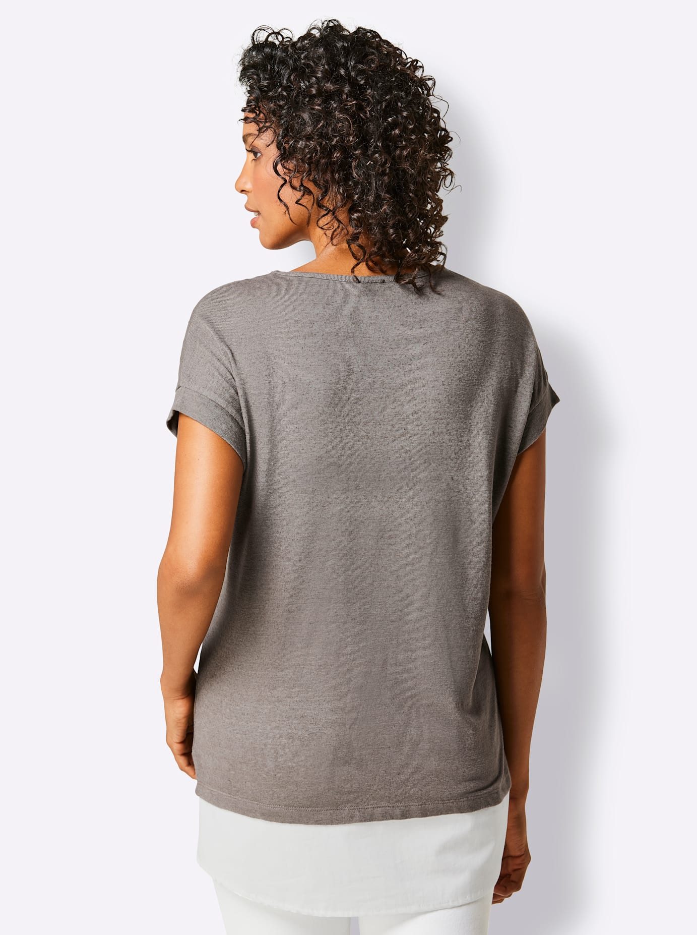 CREATION L PREMIUM 2-in-1-shirt Linnen viscose overhemd (1-delig)