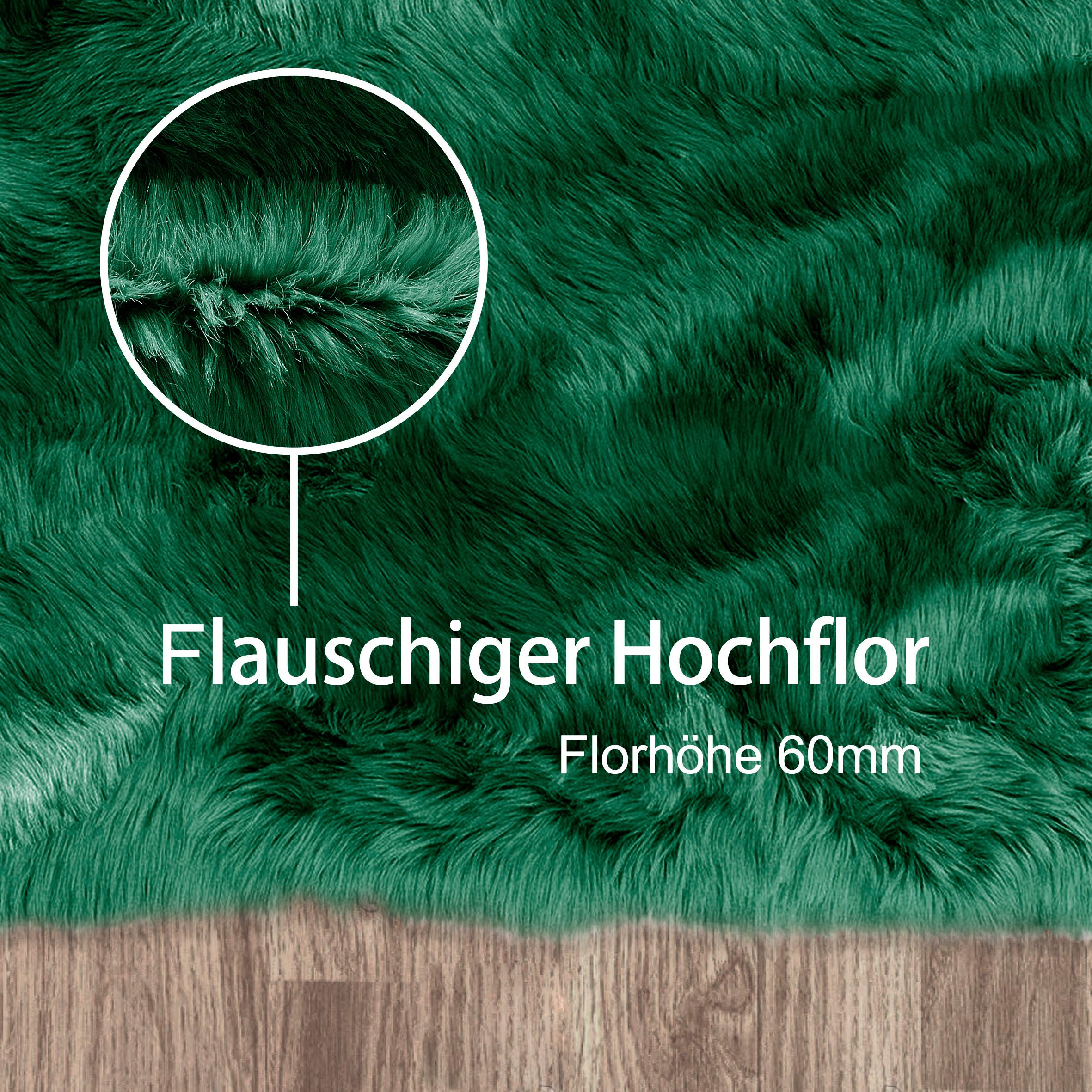 my home Hoogpolig vloerkleed Valeria schapenvacht tapijt knuffelig Imitatiebont, zachte vloerkleden, woonkamer, slaapkamer, eetkamer
