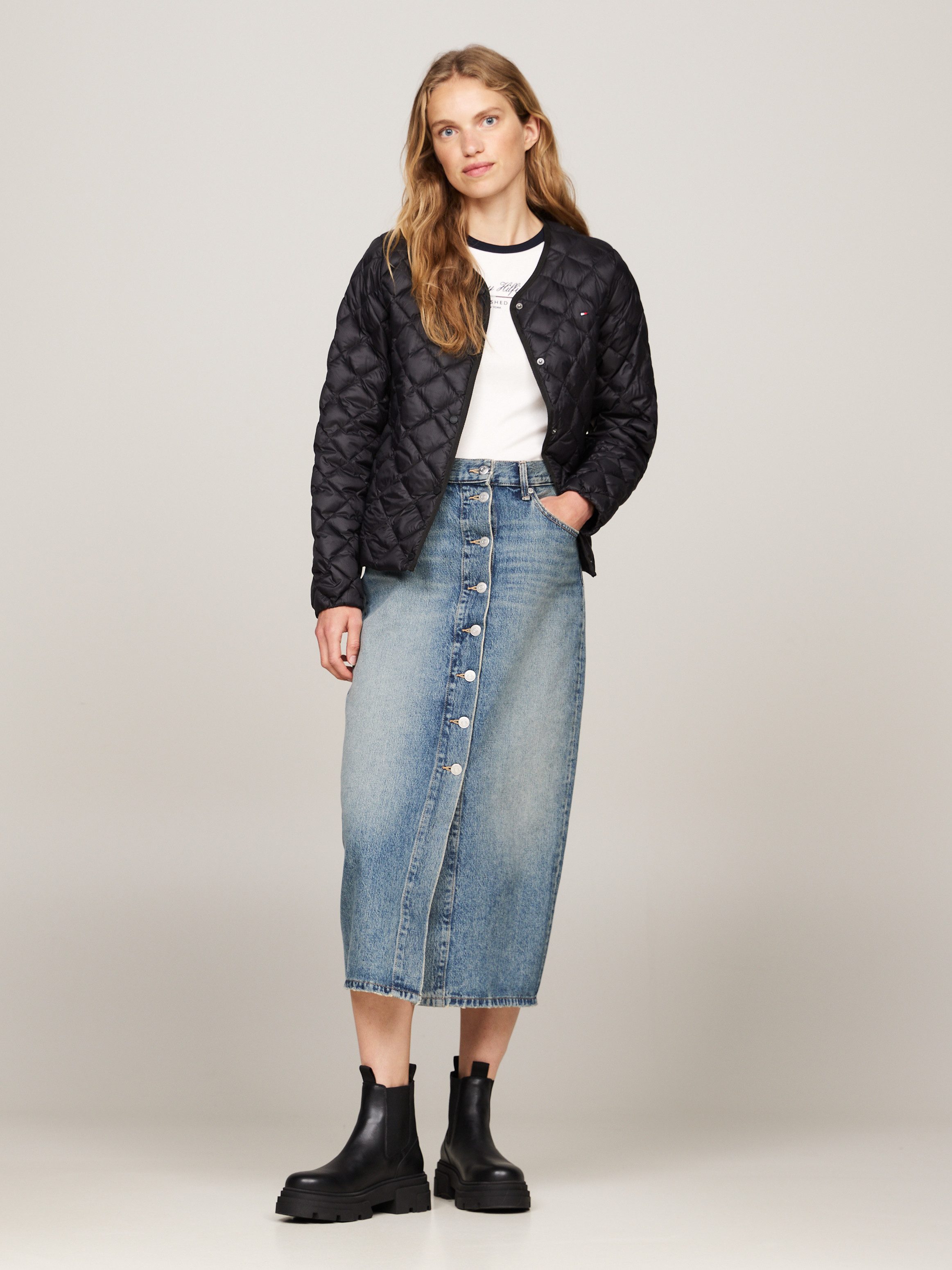 Tommy Hilfiger Chelsea-boots COMBAT LEATHER LOW CHELSEA hakken, enkellaars, chunky boots met twee aantrek-lussen