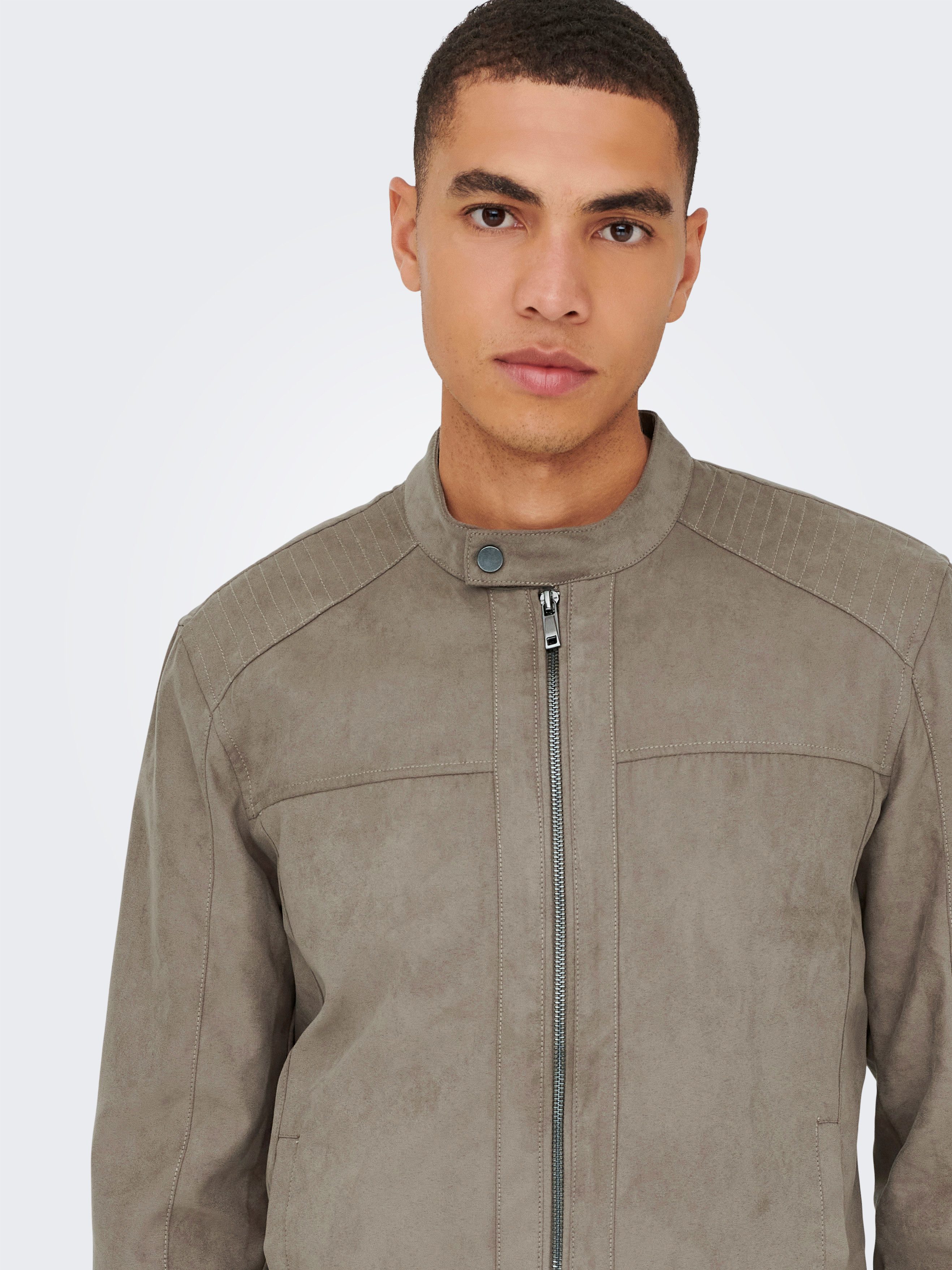 ONLY & SONS Bomberjack ONSMIKE FAKE SUEDE JACKET OTW
