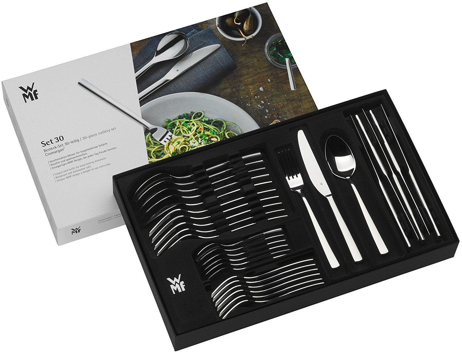 WMF Bestekset Atria gepolijst, met stevige monobloc tafelmessen (set)