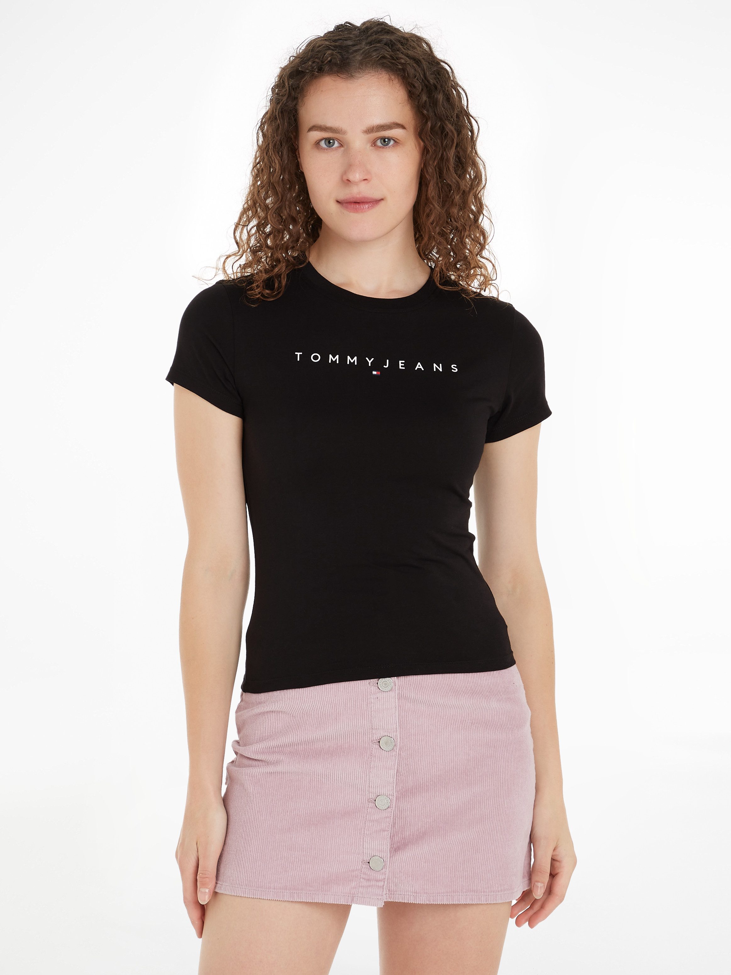 Tommy Jeans Curve T-shirt TJW SLIM LINEAR TEE EXT