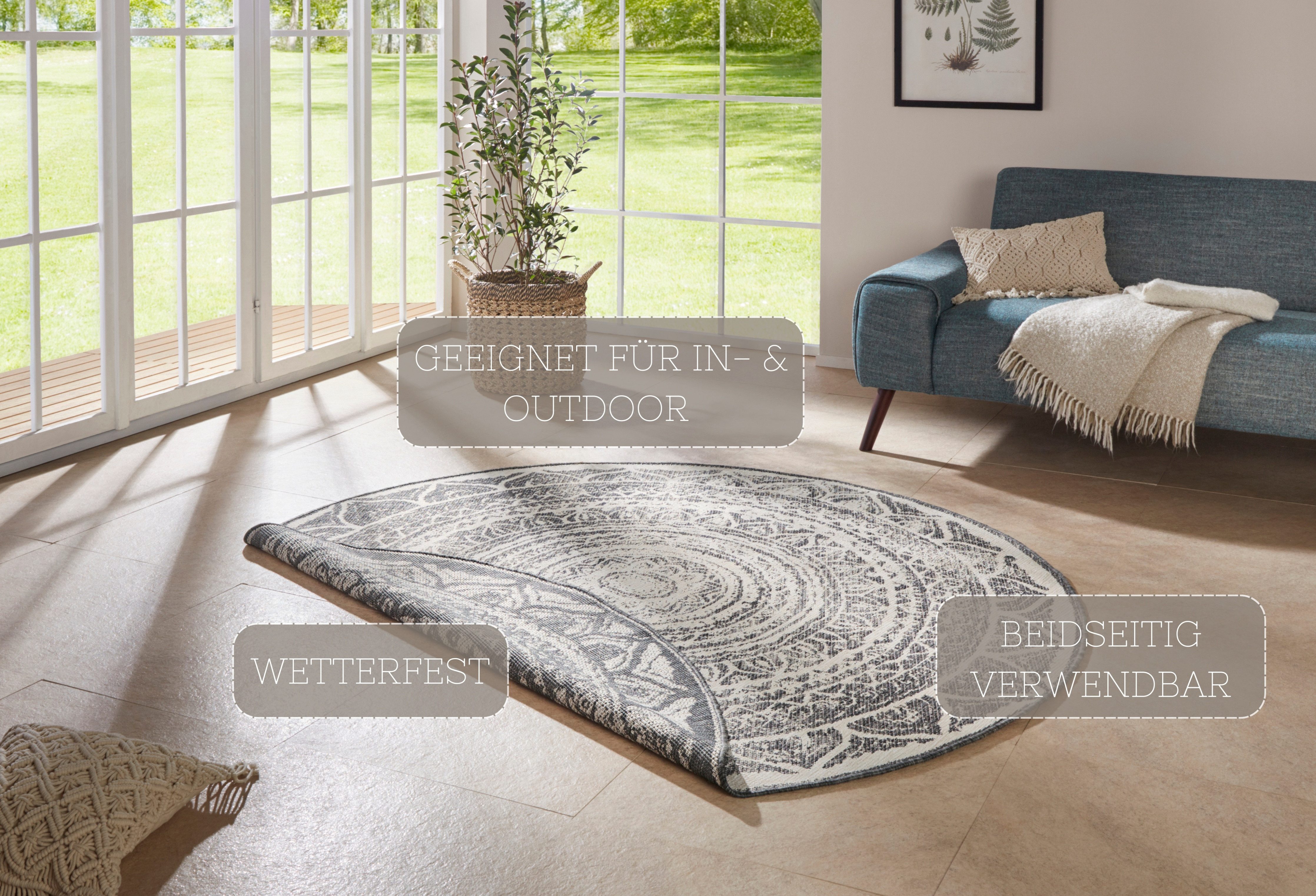 NORTHRUGS Vloerkleed Siruma omkeerbaar tapijt Binnen & buiten, dubbelzijdig, oosters, tapijt, tuin, gang