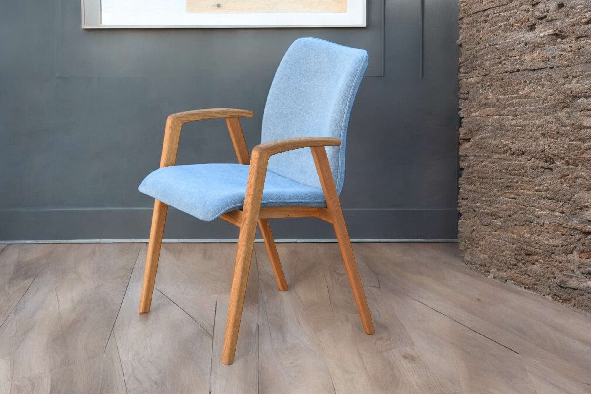 Home affaire Stoel met armleuningen Loreen eetkamerstoel, beklede stoel, designstoel met massief frame, hoogwaardig afgewerkt, armleuningen, stijlvol, comfortabel (set, 2 stuks)