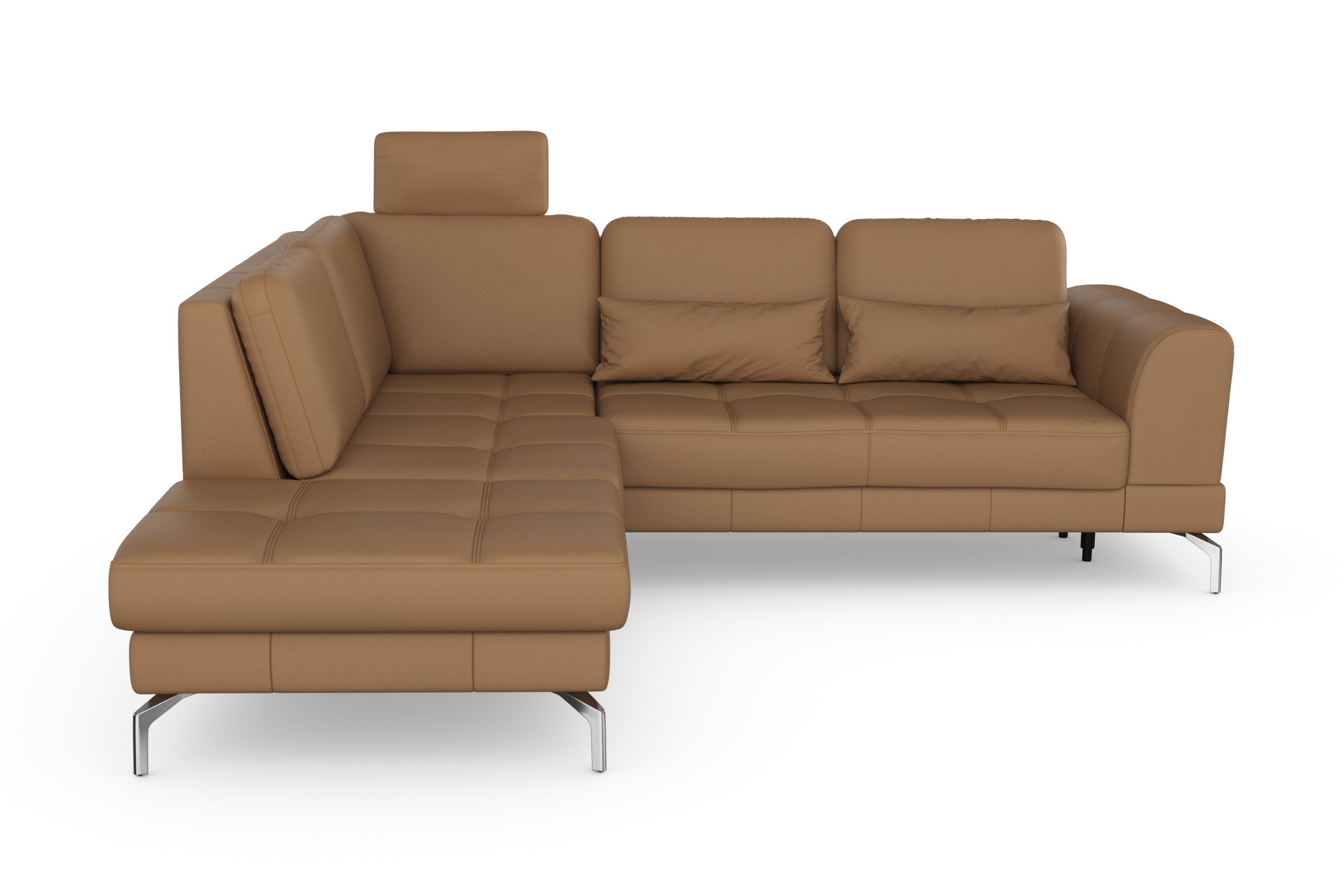 sit&more Hoekbank Bendigo L-vorm inclusief zitdiepteverstelling, bodemvrijheid 15 cm, in 2 pootkleuren