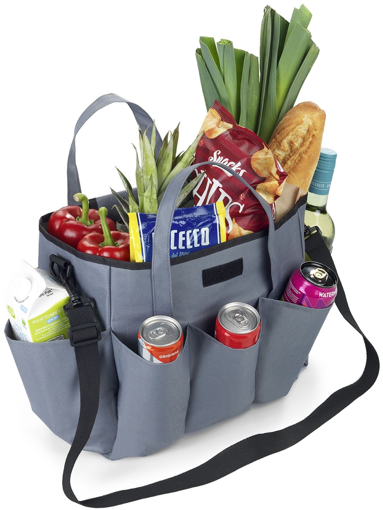 Maximex Organizer Universele caddy 8 zakken vouwbare draagtas voor thuis en onderweg, 15 liter