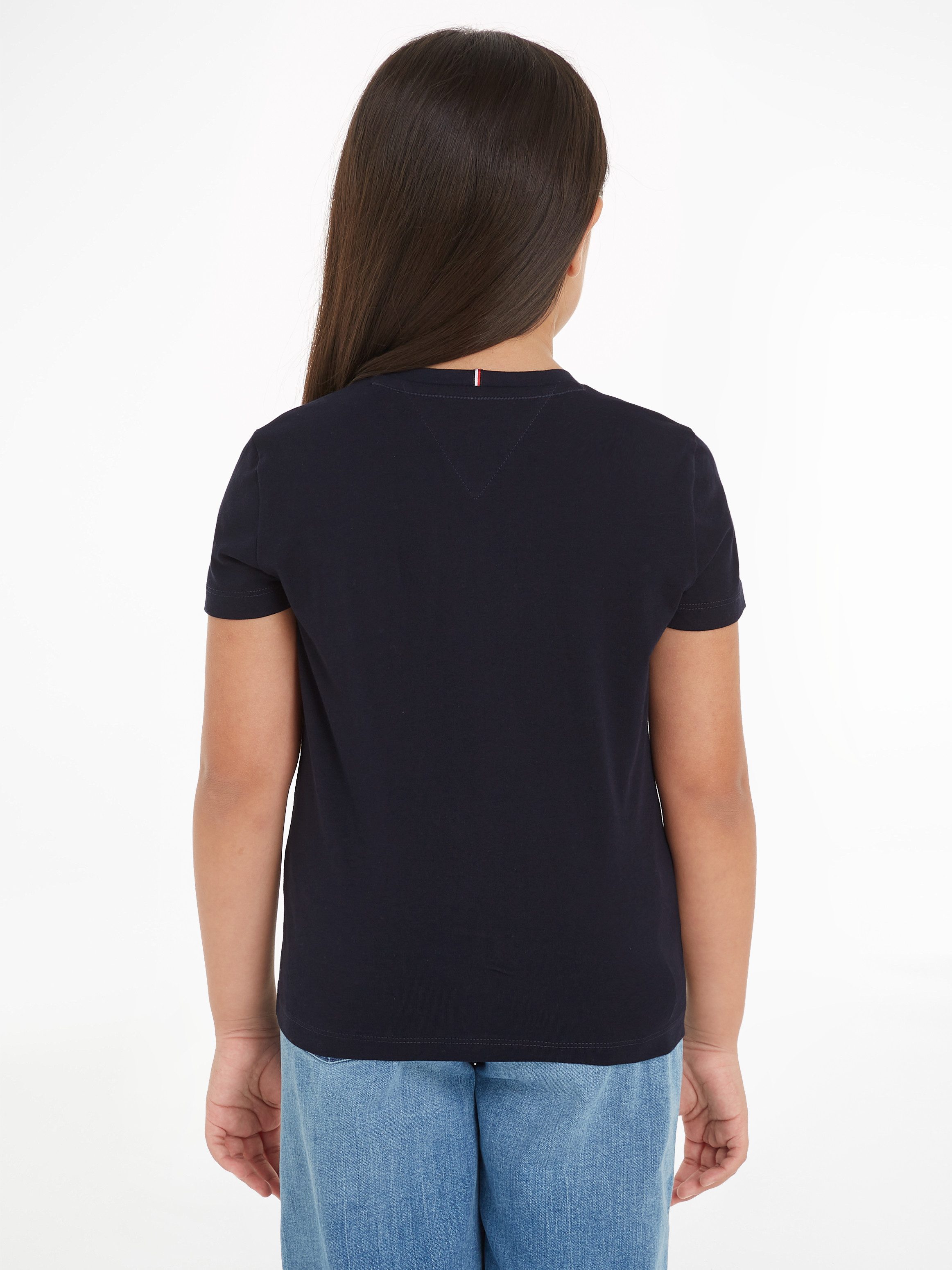 Tommy Hilfiger Shirt met korte mouwen HILFIGER NY FOIL REG TEE SS Kinderen tot 16 jaar met logo-opdruk