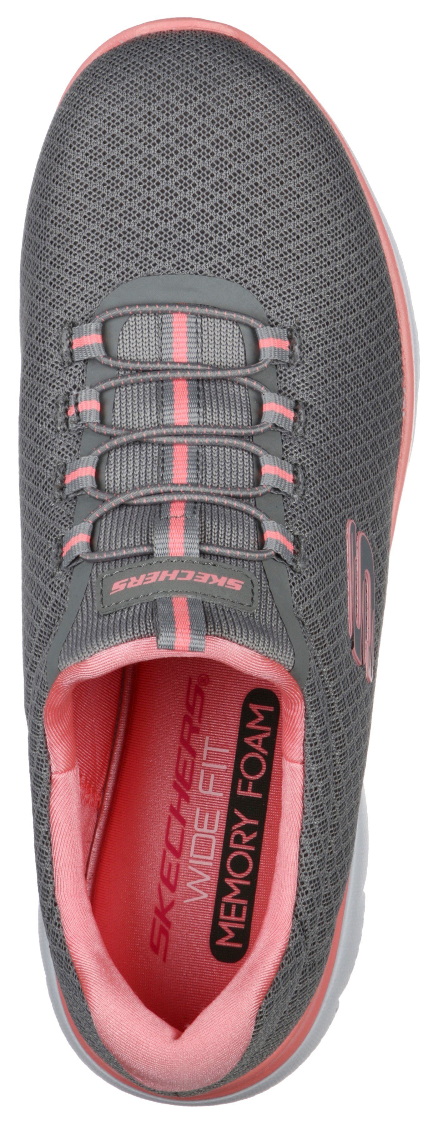 Skechers Slip-on sneakers Summits Vrijetijdsschoen, comfortabele schoen met schokabsorberende tussenzool