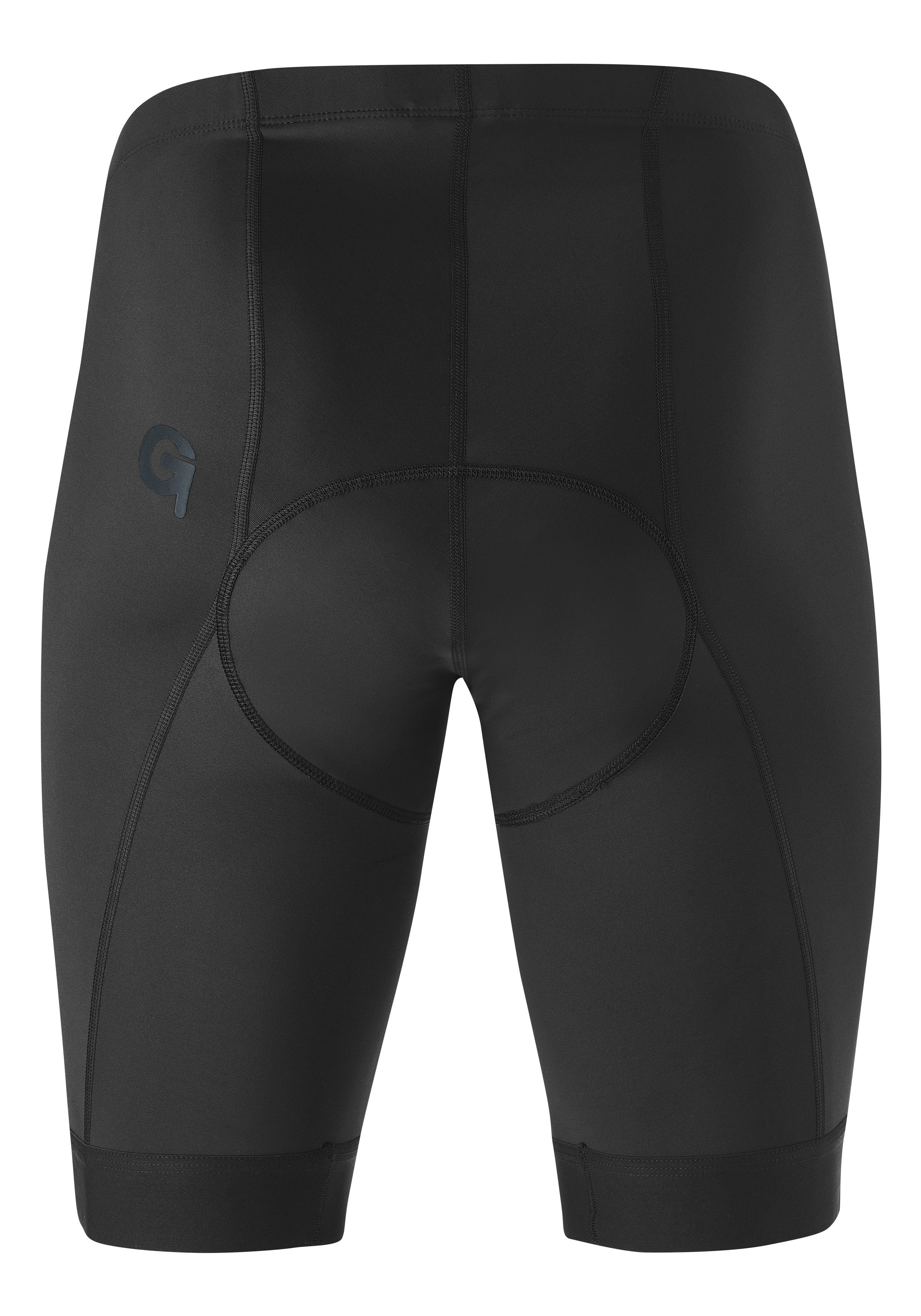Gonso Fietsbroek California kort fietsbroekje voor heren met zitkussen, robuuste fietsbroek