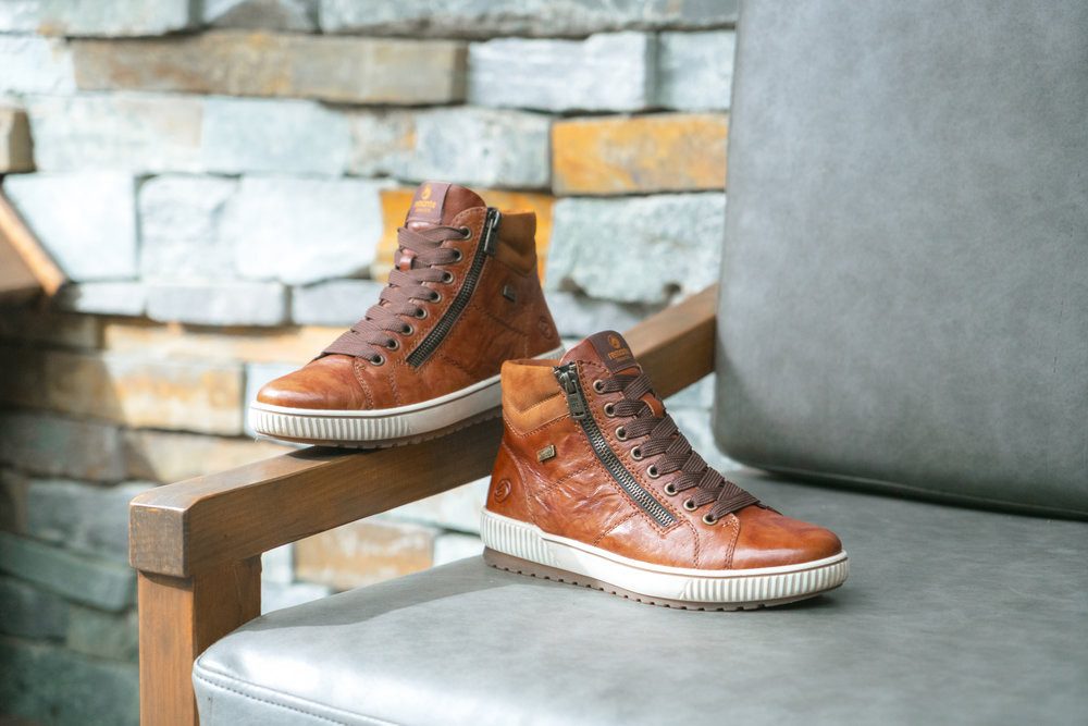 Remonte Veterschoenen platform, lace-up ankle boots, boots in crash look