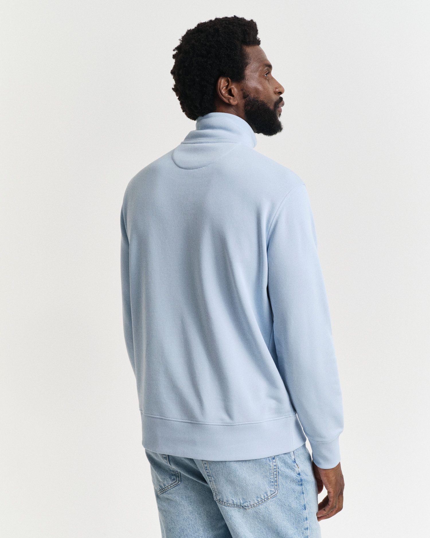 Gant Sweatshirt REG SHIELD HALF ZIP SWEAT met logoborduursel op borsthoogte