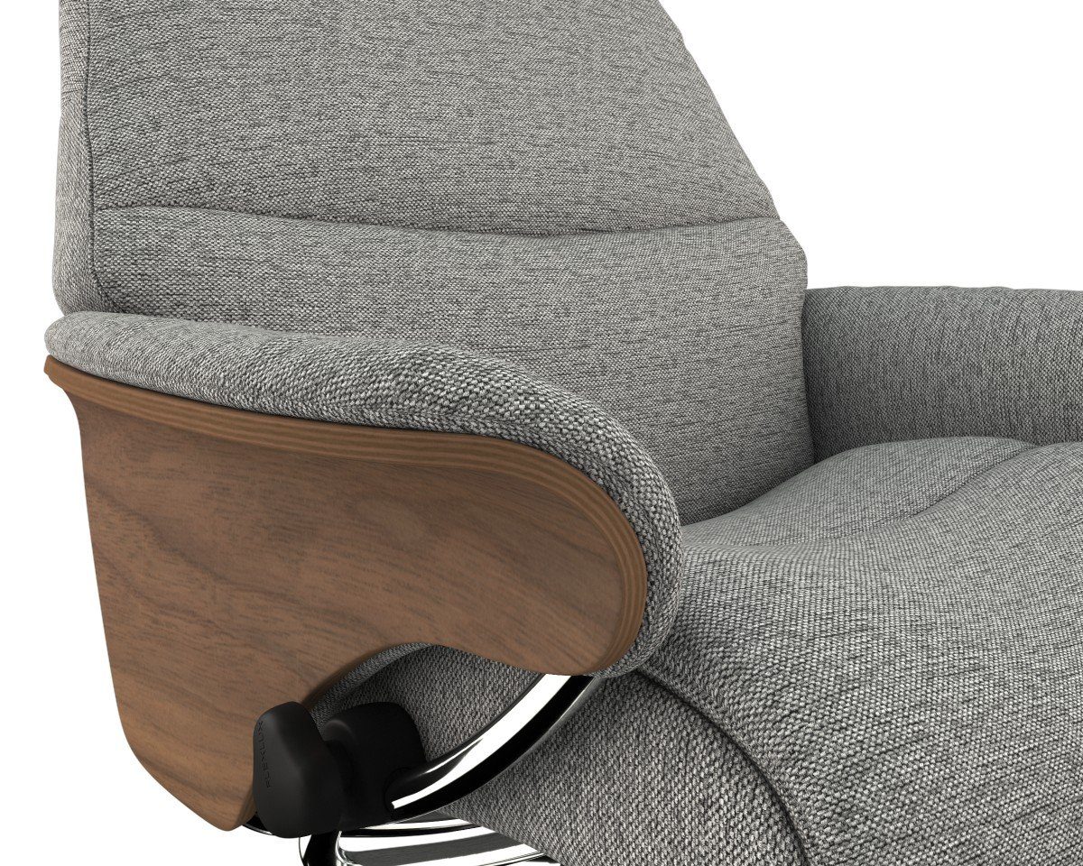 FLEXLUX Relaxfauteuil Aarhus, functionele stoel, gestoffeerde stoel, armleuningen, TV-fauteuil