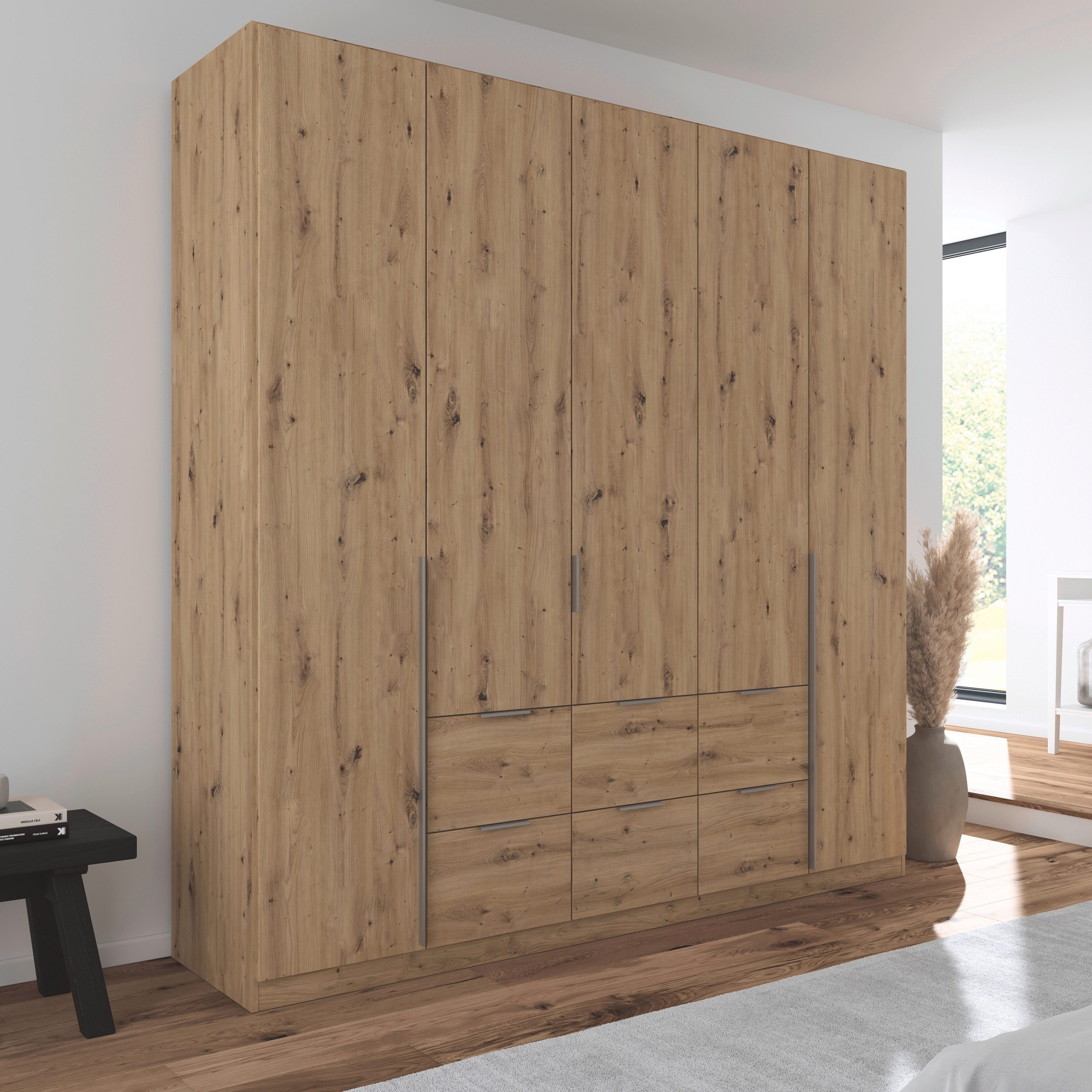 rauch Draaideurkast Kledingkast kast garderobe AGORDO met decor- of hoogglansfront