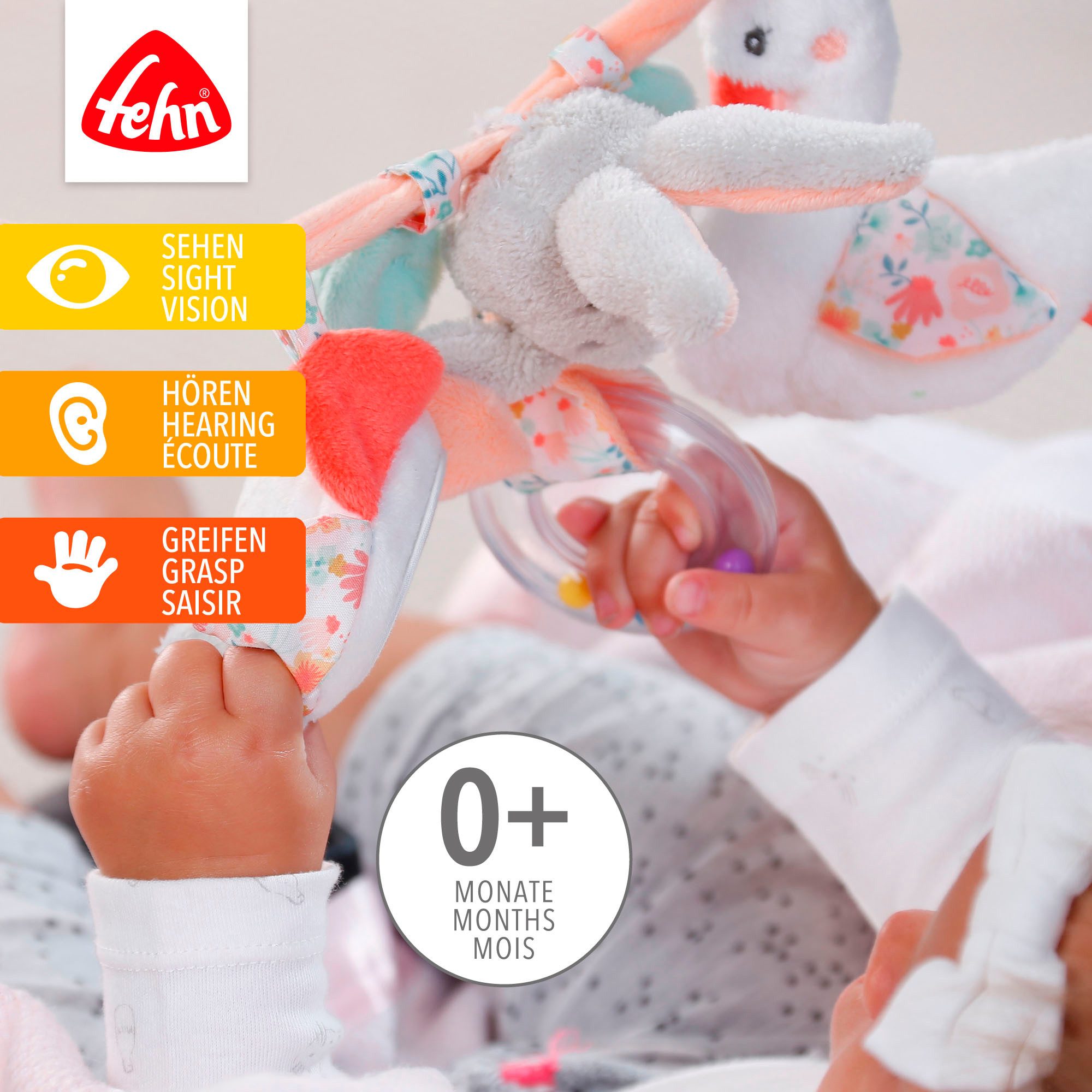 Fehn Kinderwagenketting Classic Stars, Schwanensee