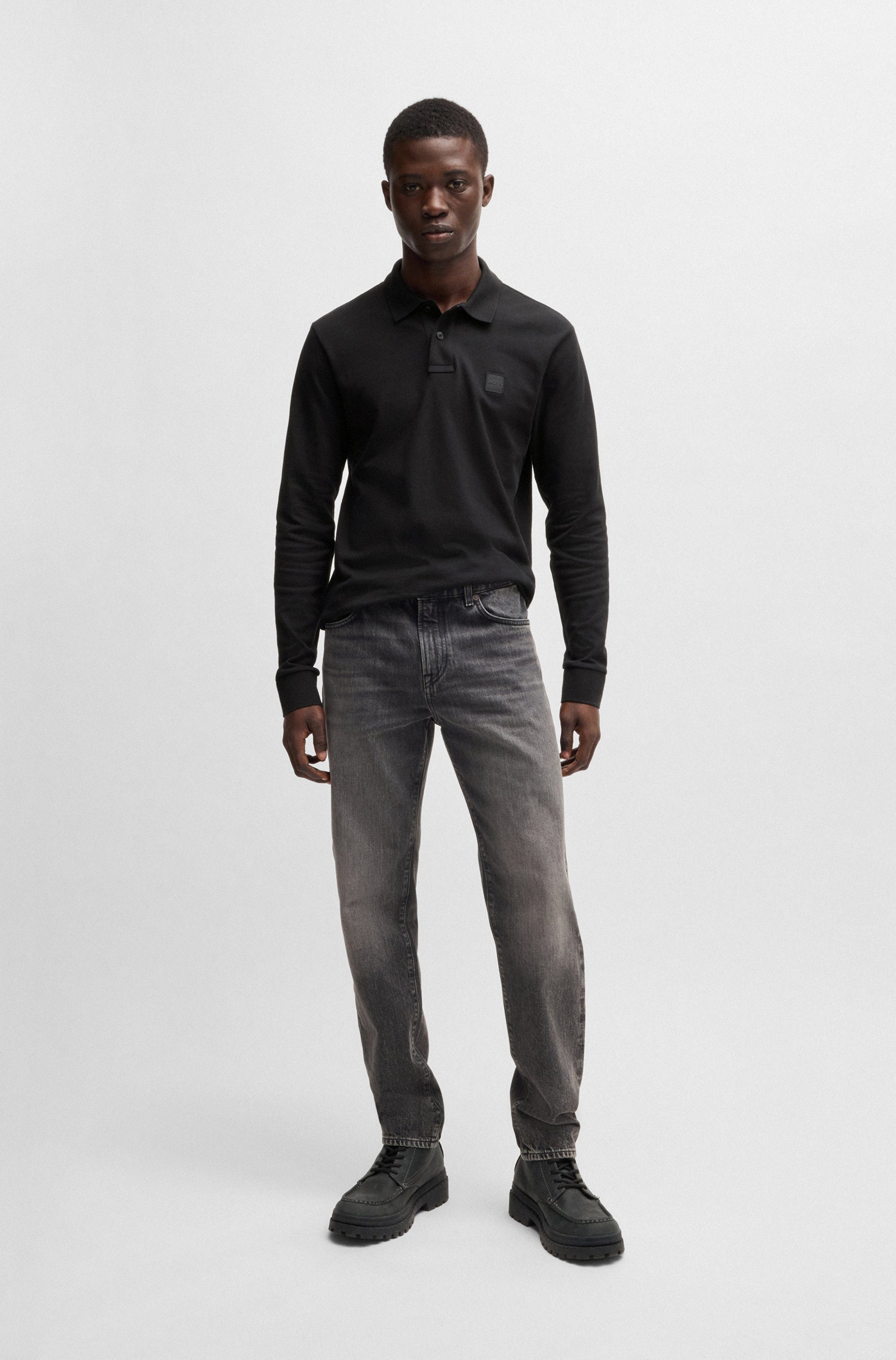 Boss Orange Poloshirt Passerby met boss badge