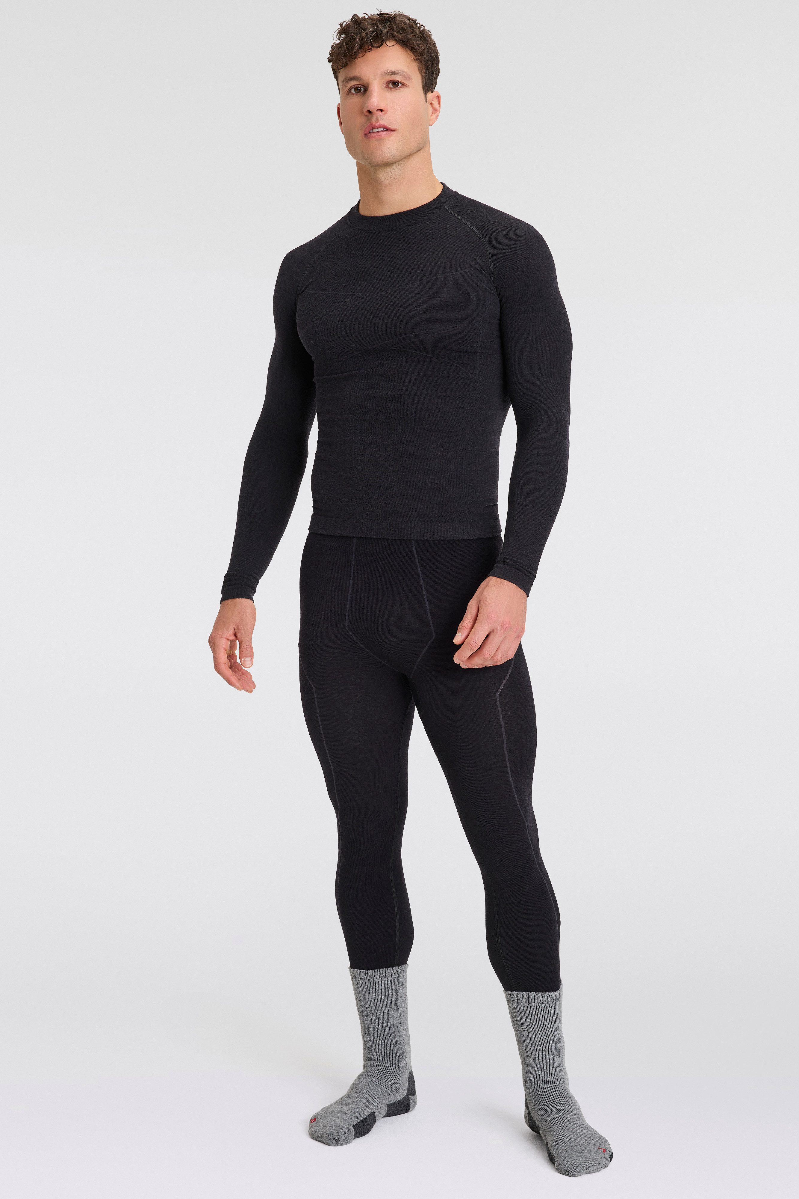 Apollo Basic sokken THERMAL TRACKING SOCKS Unisex met verwarmende merinowol (2 paar Set van 3)