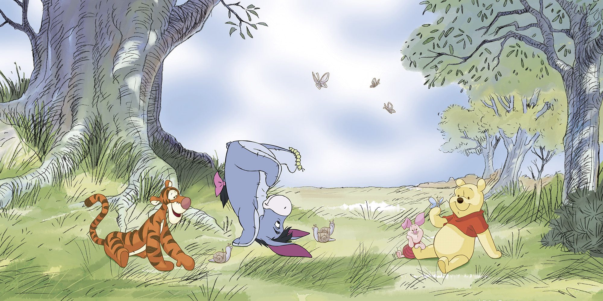 Komar Kinderbehang Disney Winnie the Pooh Friendly Day (1 stuk)