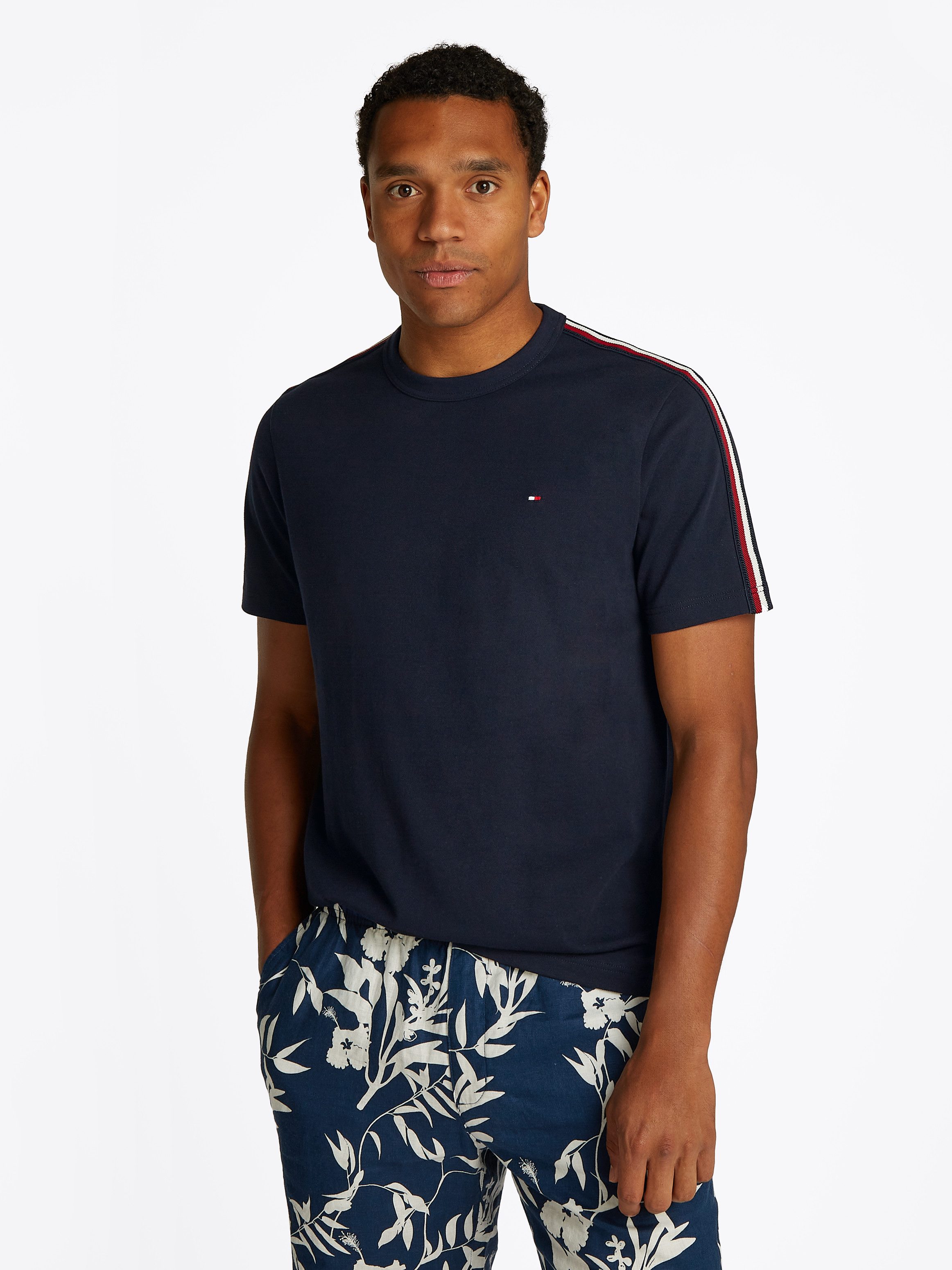 Tommy Hilfiger Shirt met korte mouwen GLOBAL STRIPE TAPE TEE