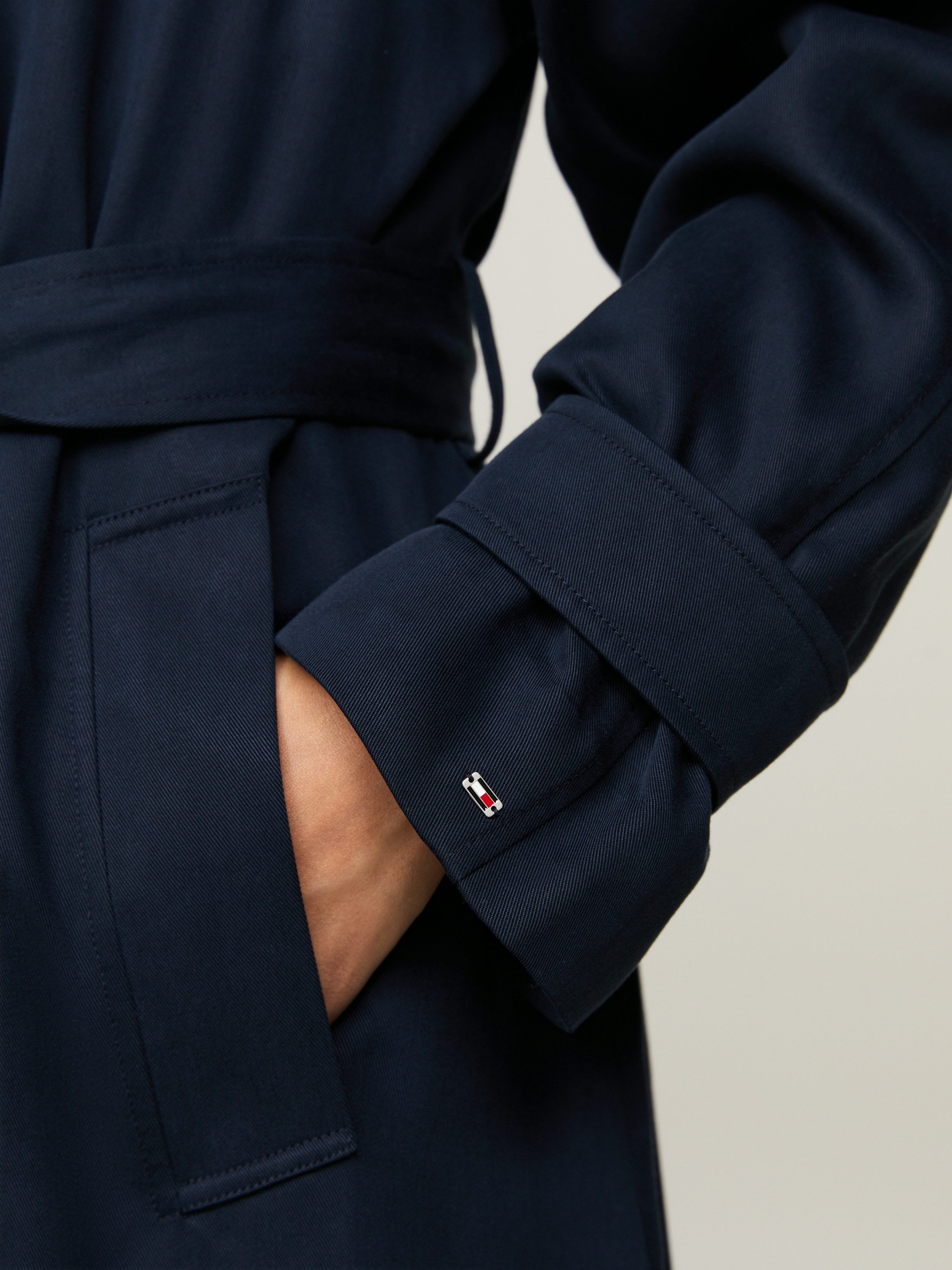 Tommy Hilfiger Trenchcoat TENCEL BLEND FLUID TRENCH