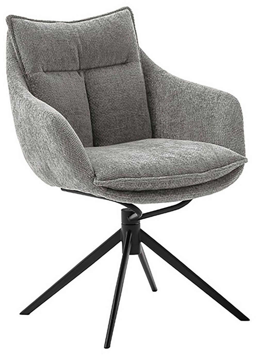 MCA furniture Eetkamerstoel Parker (2-set), draaibaar 360°, draai- & schommelfunctie, belastbaarheid 120 kg