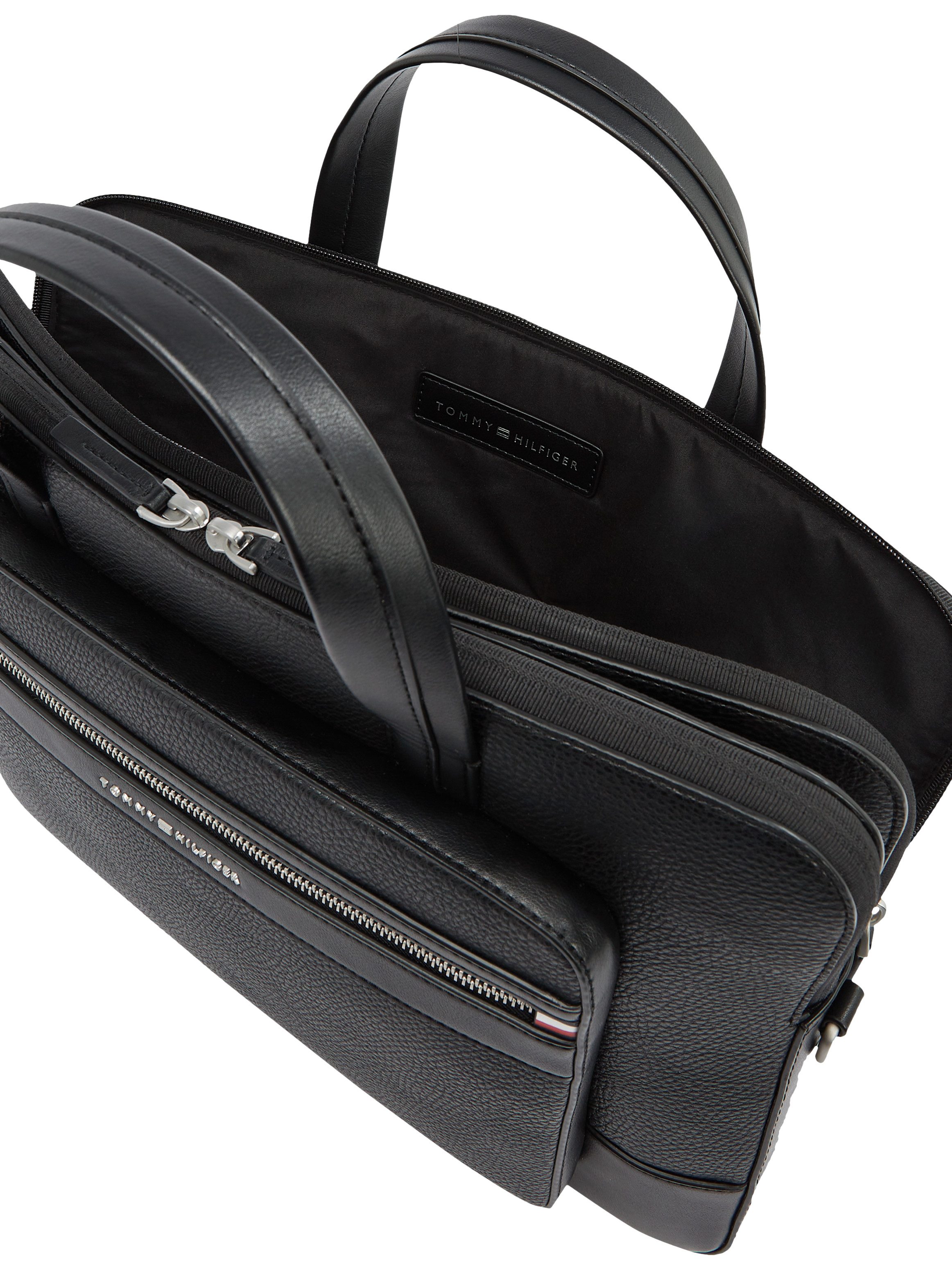 Tommy Hilfiger Laptoptas TH CENTRAL COMPUTER BAG , unisex laptoptas, messenger-bag met afneembare schouderriem