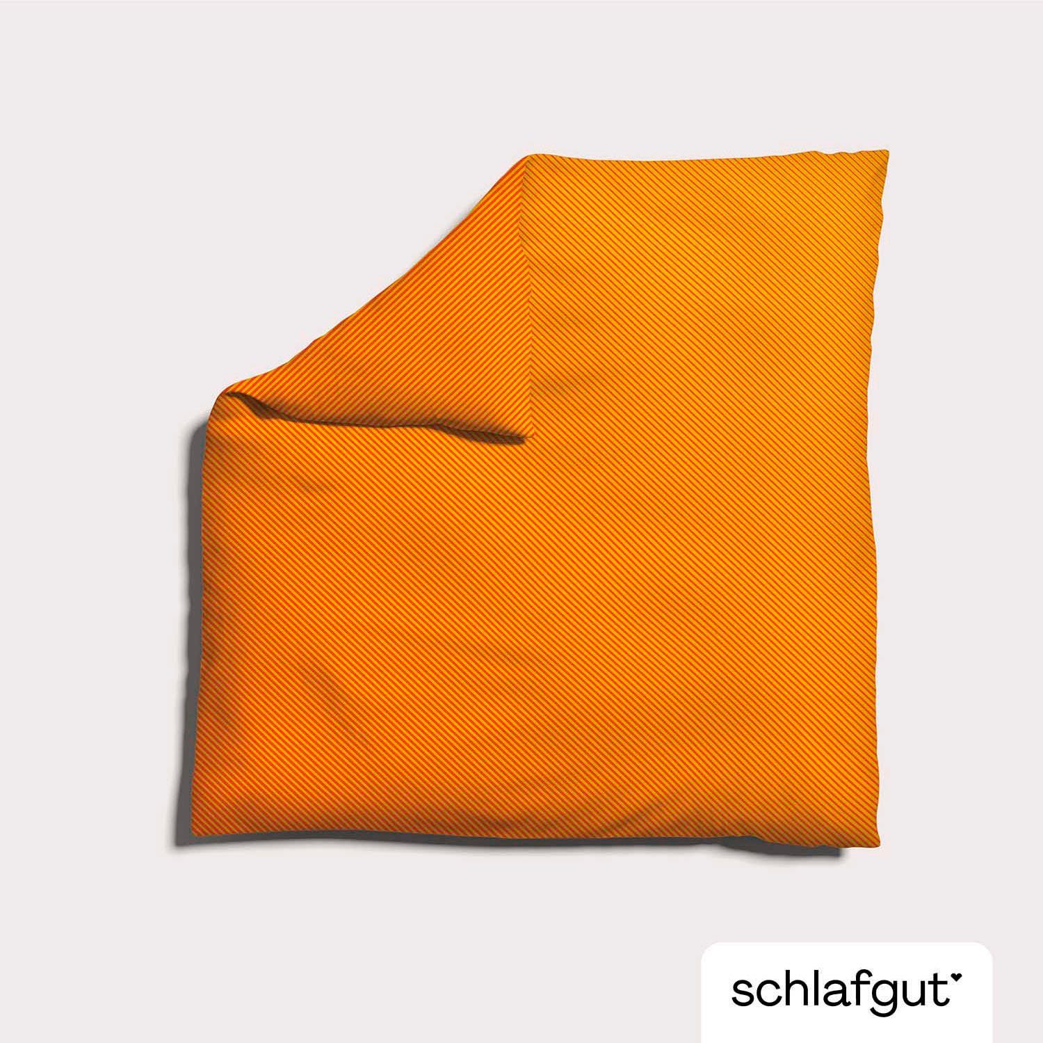 Schlafgut Dekbedovertrek Woven Satin fade met fijne strepen met kleurverloop, mix & match: bijpassende kussensloop verkrijgbaar (1 stuk)