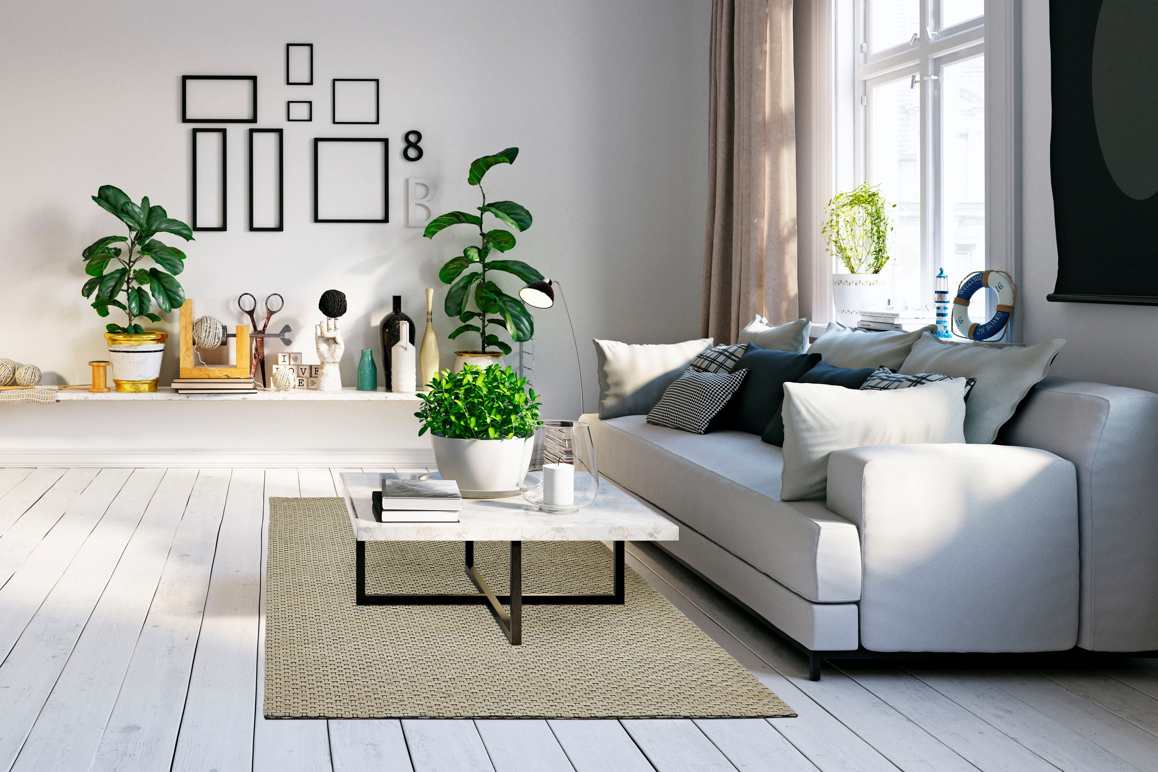 LUXOR living Wollen kleed Nora Handgeweven kleed, platweefsel, met de hand geweven, zuivere wol